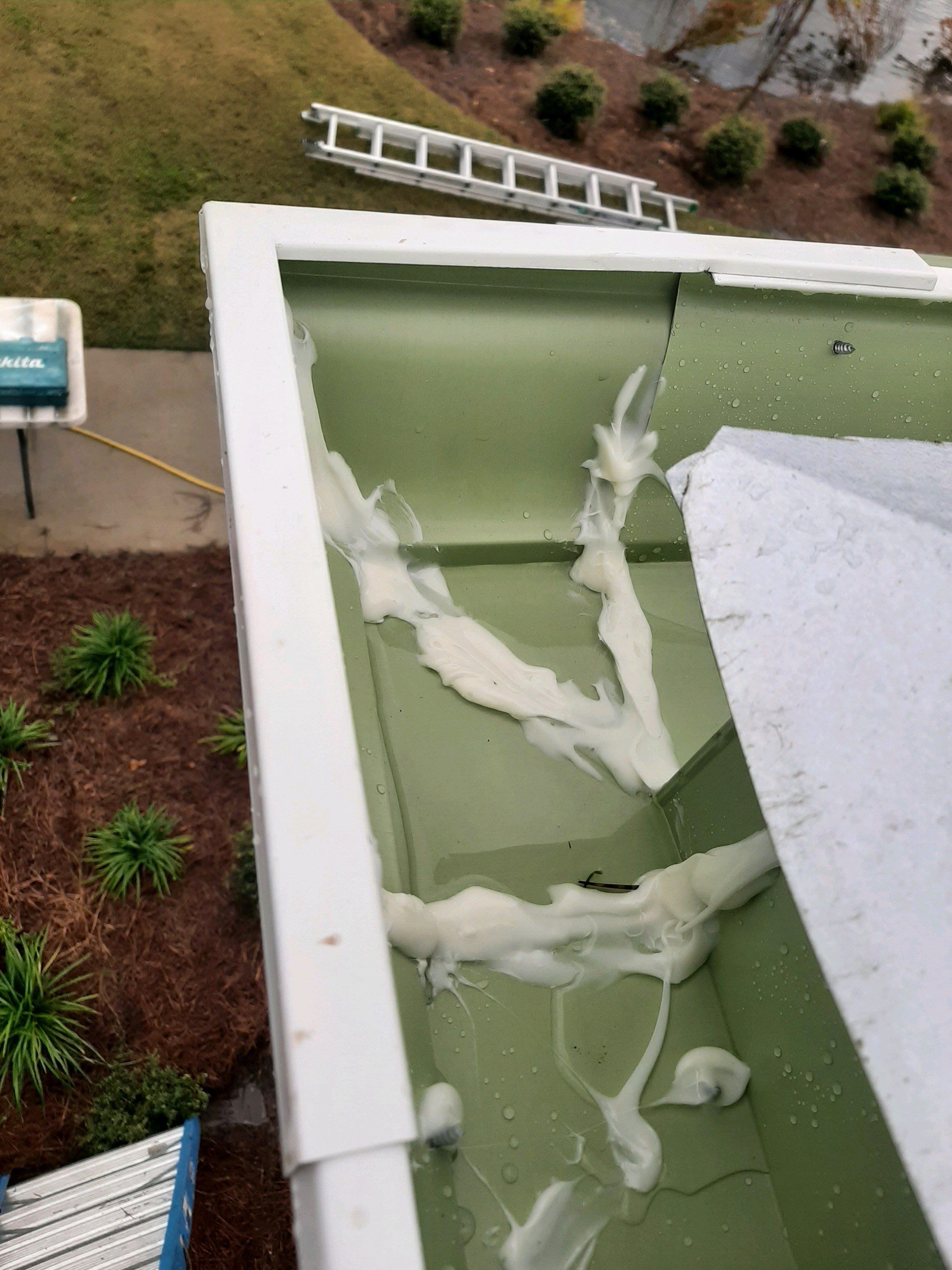 Seamless Gutter Installation using White K-Style Gutters by Gutter Professors