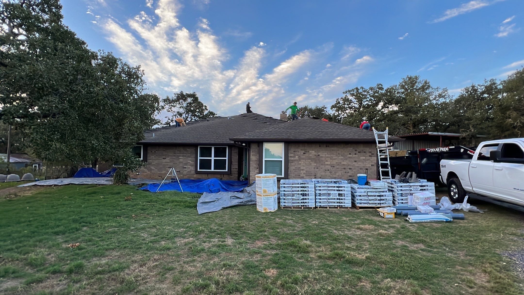 Residential Roofing Installation using ATLAS Pinnacle Pristine Shingles by Harvey Roofing & Construction