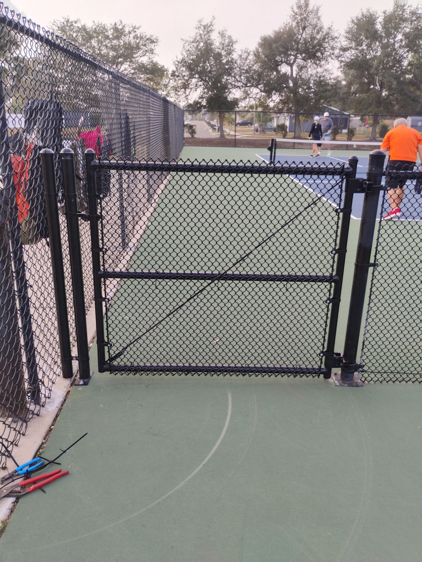 Tennis Court Gate Repair for City of North Port by True Fence LLC