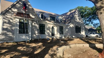 New home construction paint job