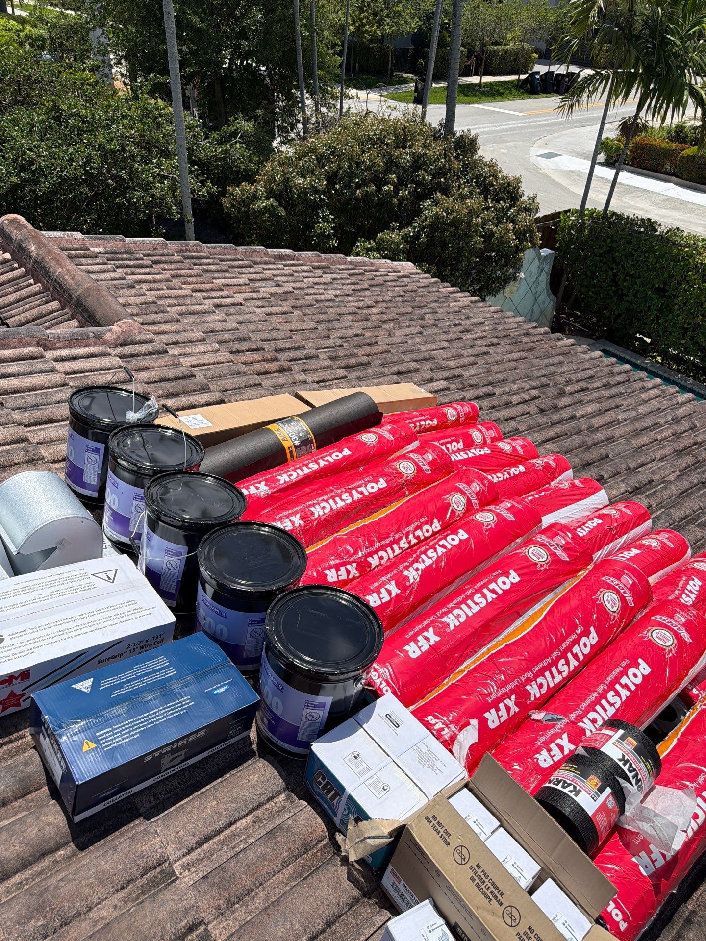 Residential Roofing Installation using 1" Nail strip metal roof by BLUES BROTHERS ROOFING