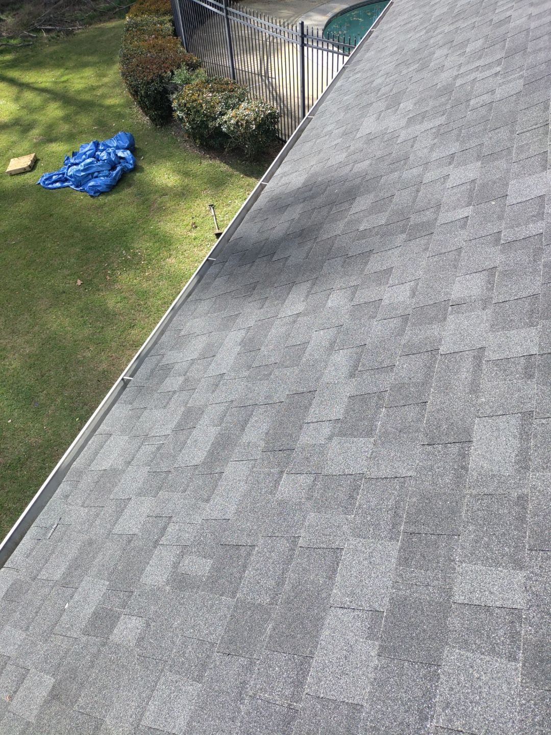 Pool House Roof Replacement using Owens Corning Onyx Black by Inspector Roofing and Restoration