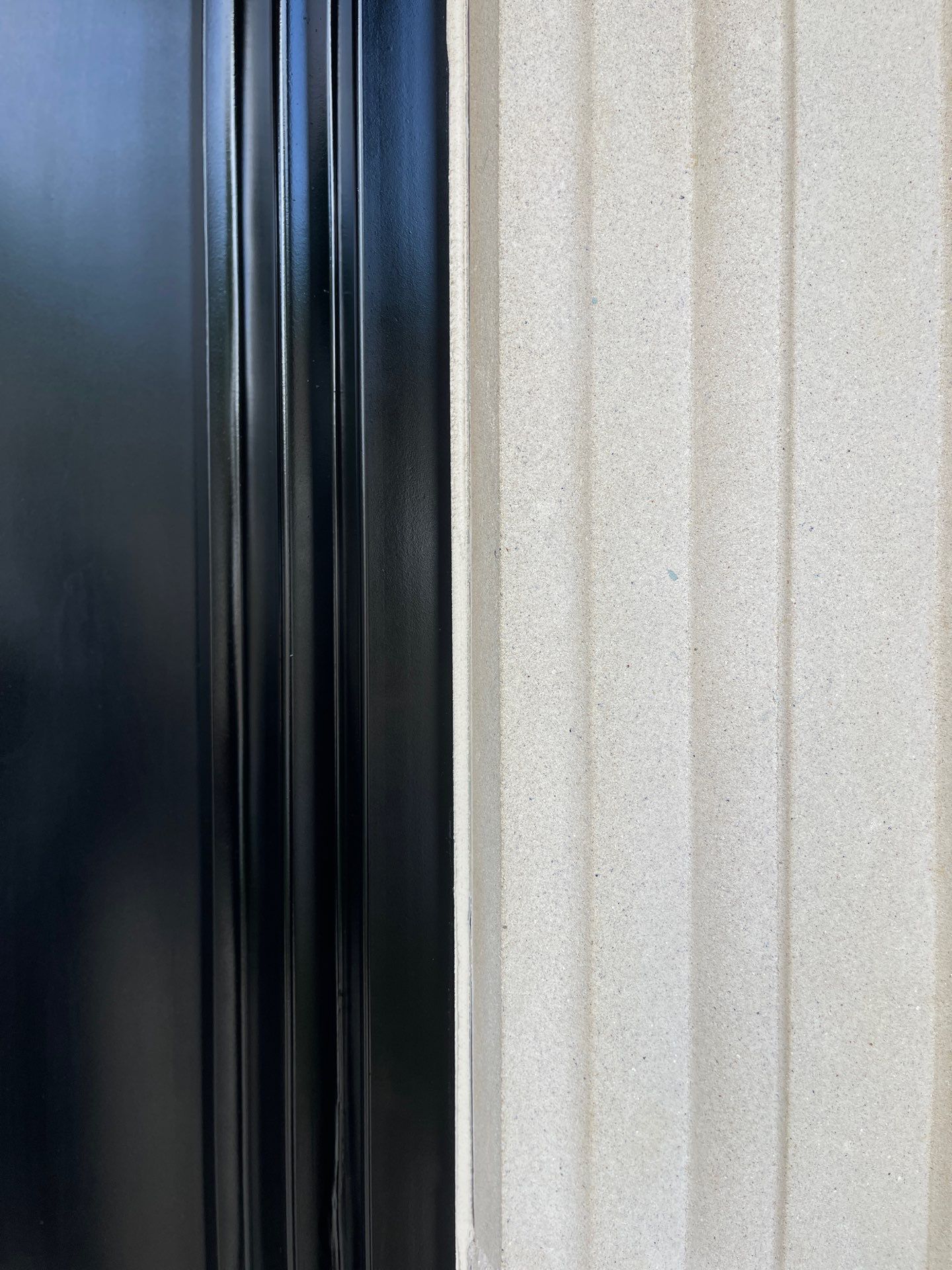 Modern Matte Black Front Door Installation in Dallas by Solara Custom Living