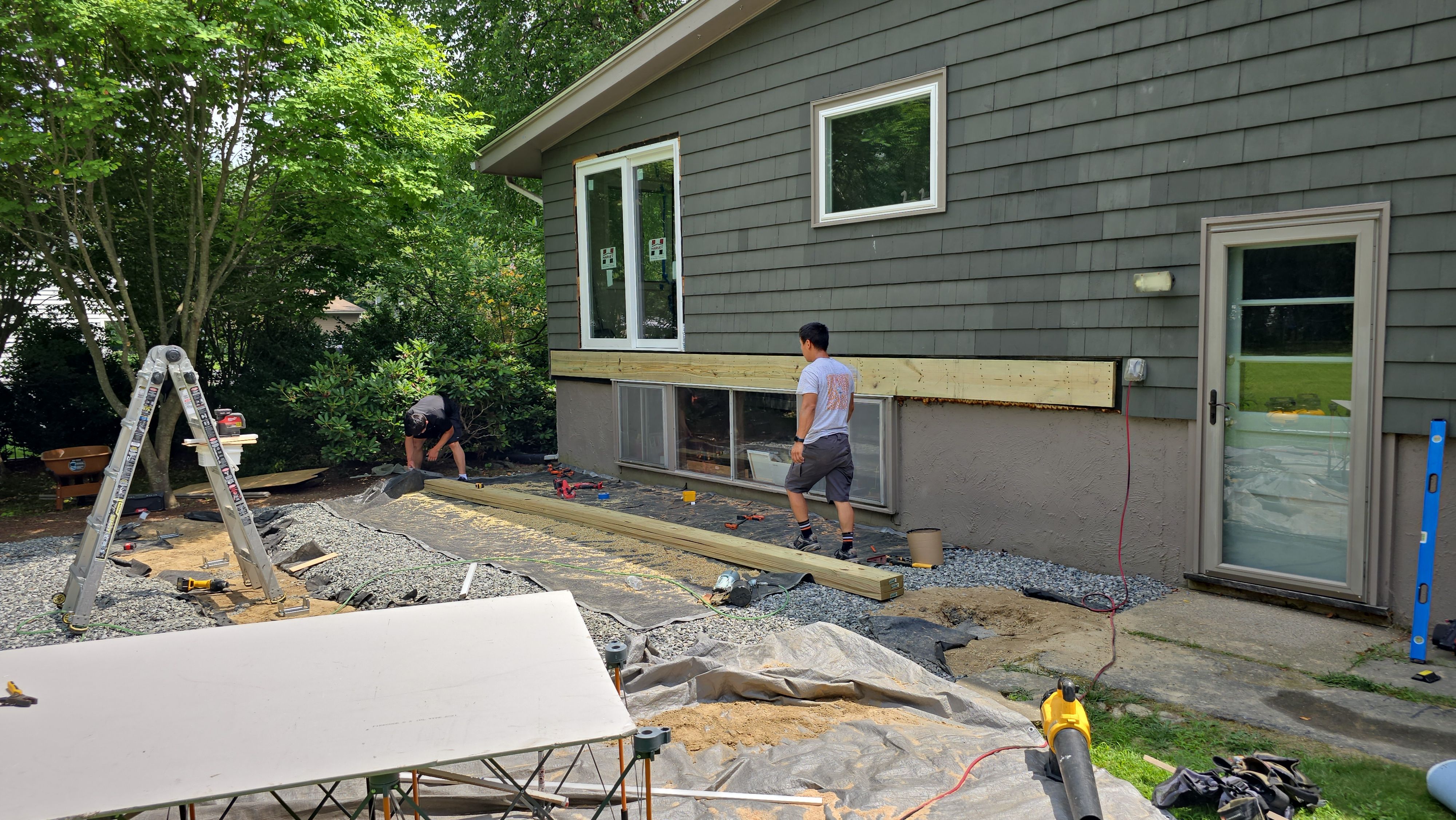 Deck built and Door with new opening in Framingham, MA by UBrothers Construction