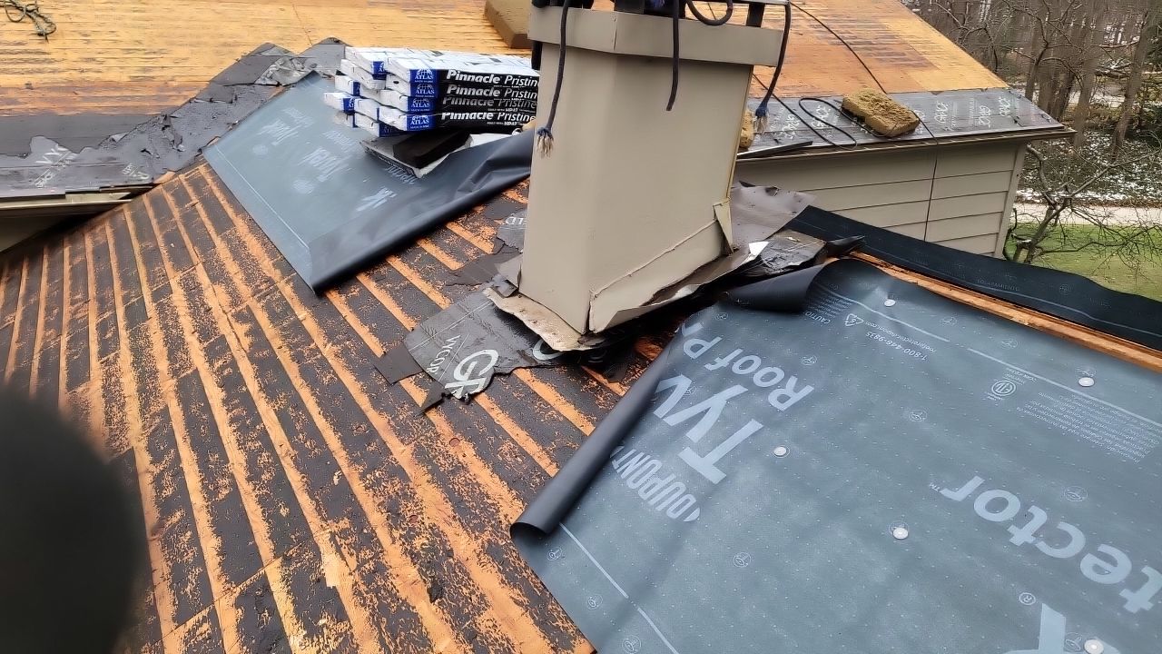 ATLAS PINNACLE HP COLOR: SCOTCHGARD HEATHERBLEND DRIP EDGE: MUSKET BROWN by Eagle Eye Roofing