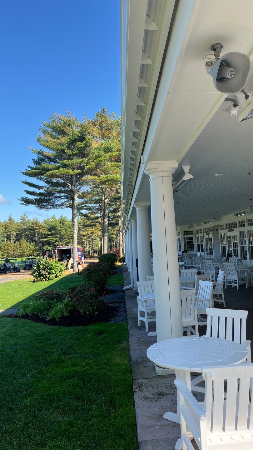 Gutter Installation using 6" K-Style Aluminum Gutter at Pine Hills Golf Course by Gutter Pro Enterprises