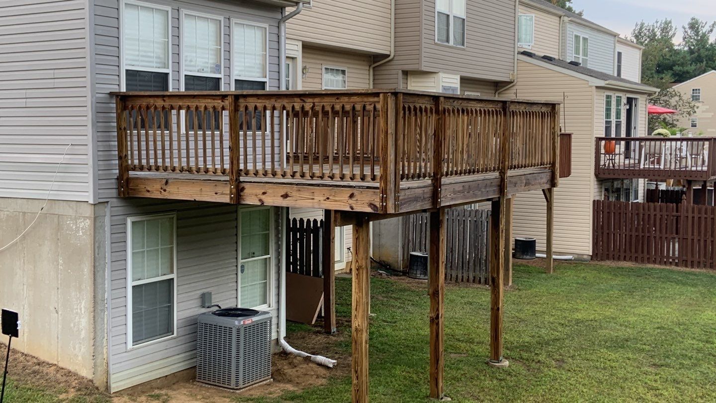 Deck Refinishing using Powerwasher by A1 NERDY HOMES LLC