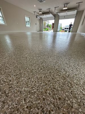 Trail Mix Epoxy Garage / Even Space