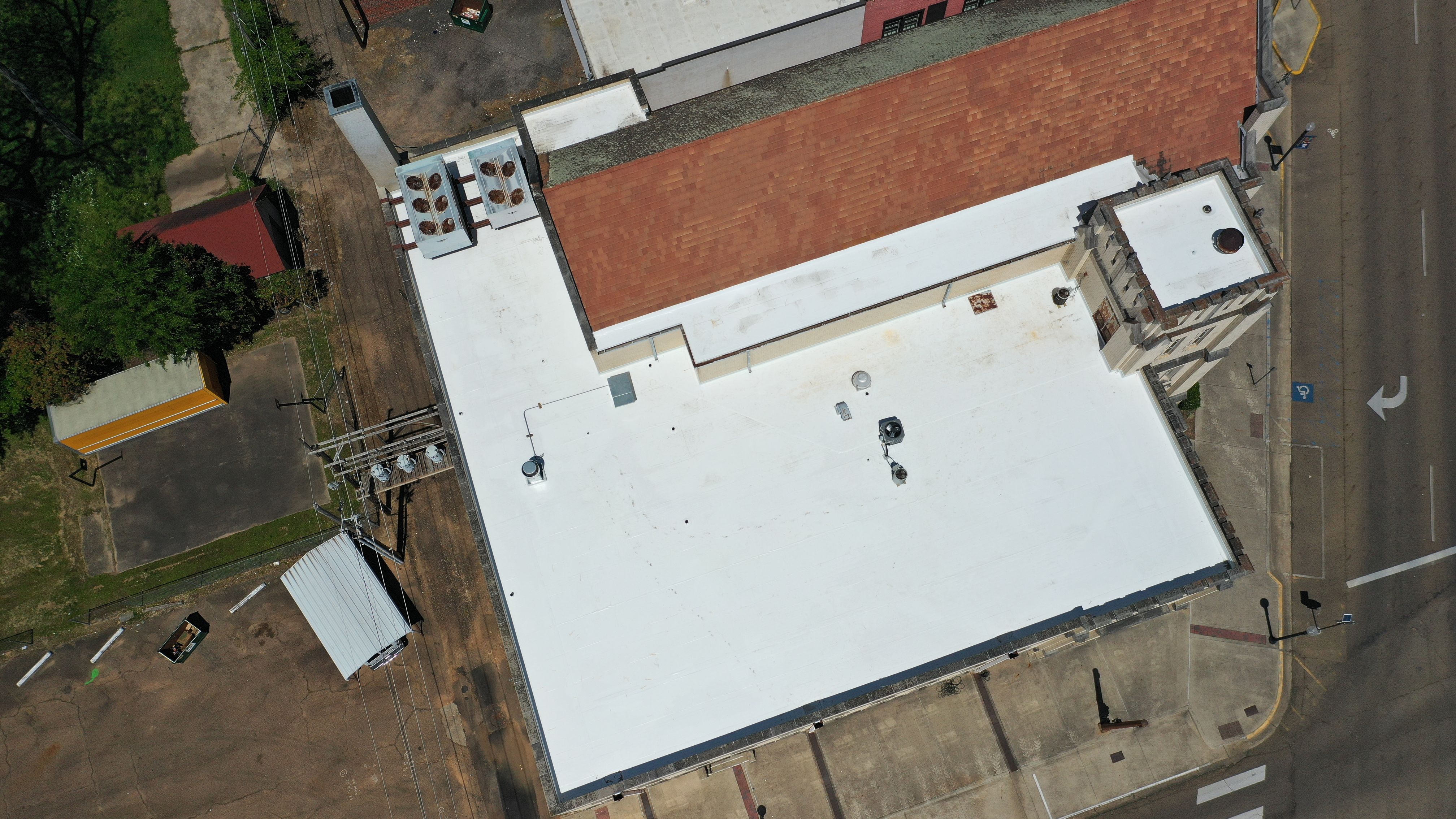 Commercial Roofing Installation using 50 mil PVC by Hostetler Roofing