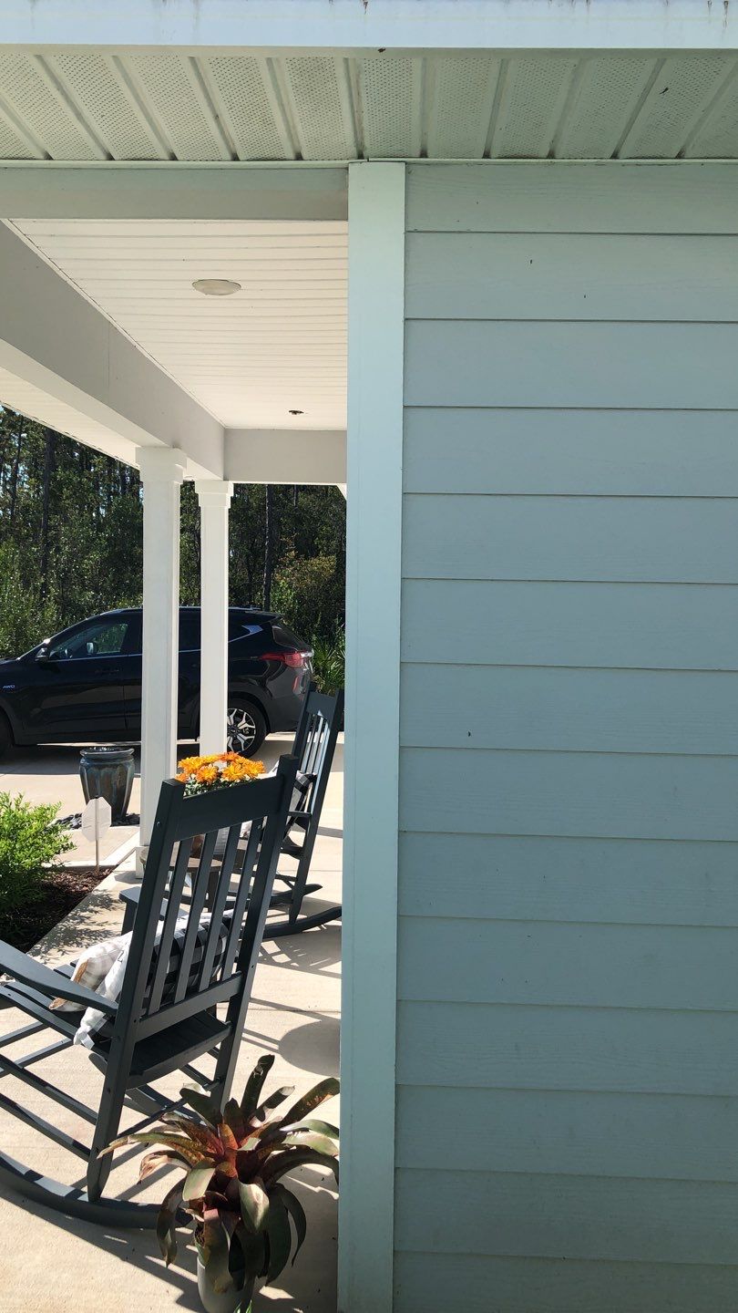 Seamless Gutter Installation using White by Gutter Professors