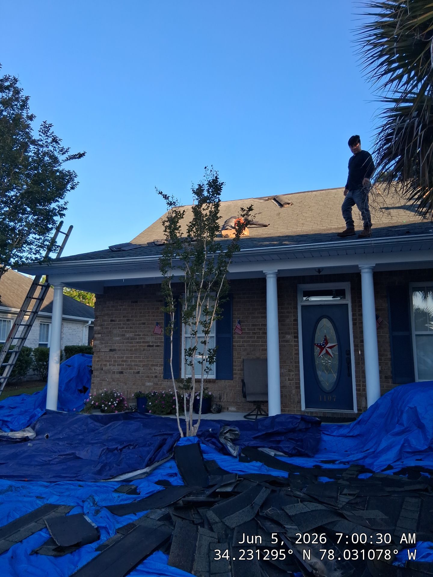 Leland FORTIFIED Roof Replacement with CertainTeed Landmark PRO Georgetown Gray by RGR Construction and Roofing, LLC