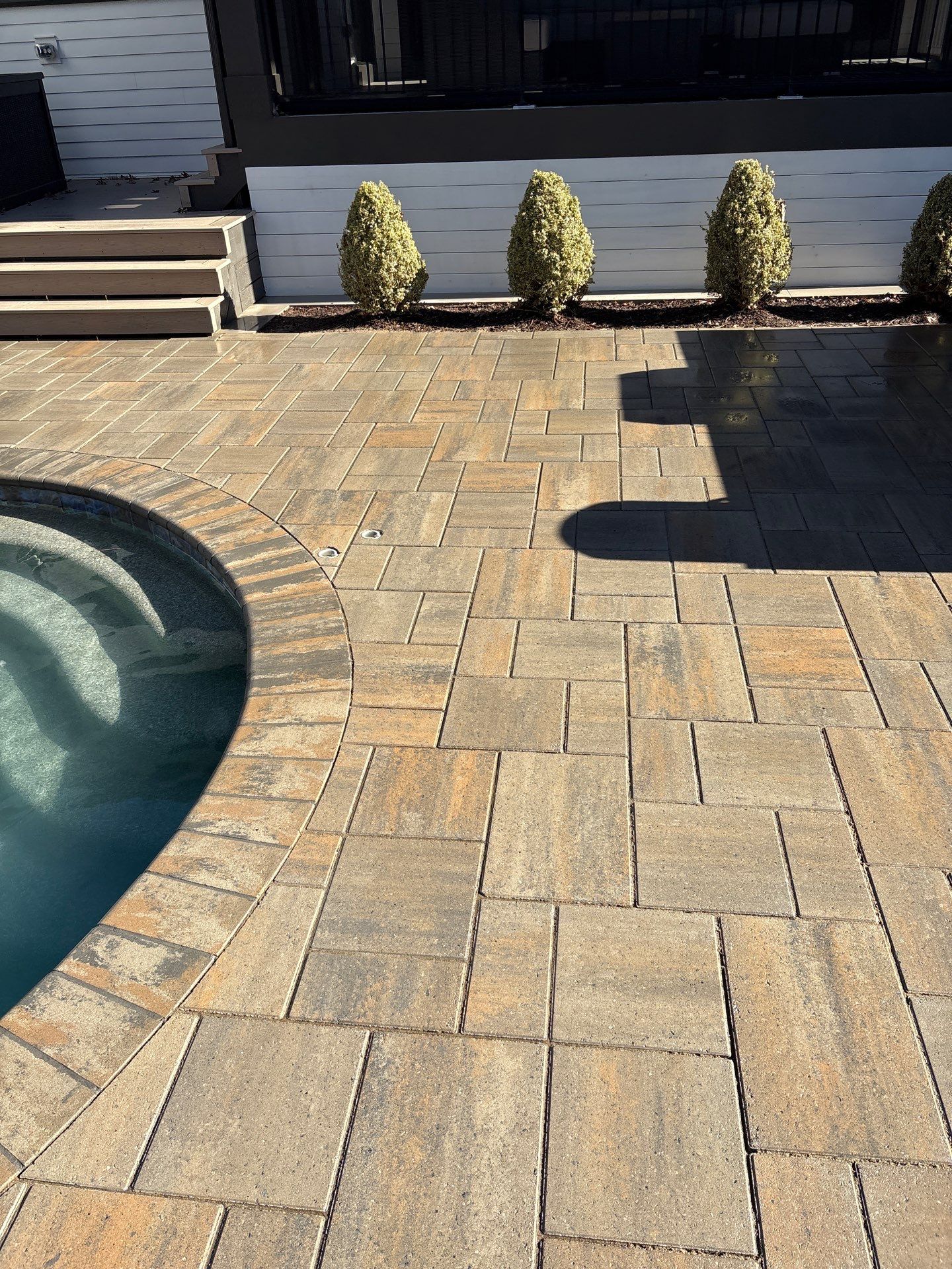 Concrete Driveway and Pool Deck using Concrete Sealant by DuraSeal