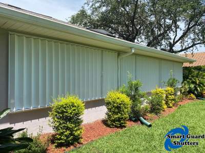 Accordion Shutters in White