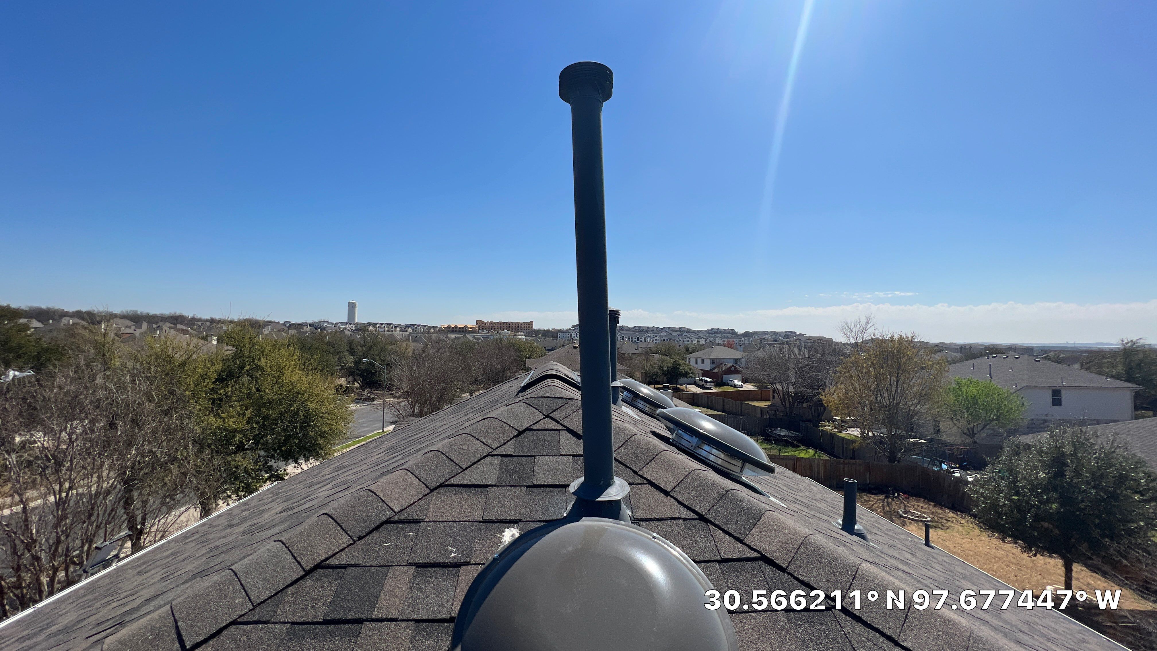 Architectural Shingle Roof Replacement and Storm Damage Restoration in Round Rock by Caliber Restoration LLC