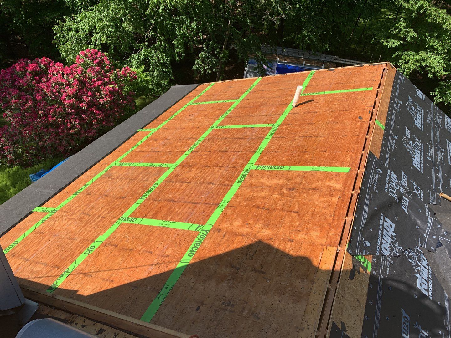 Residential Roofing Installation using Owens Corning Duration Brownwood by A Plus Exterior