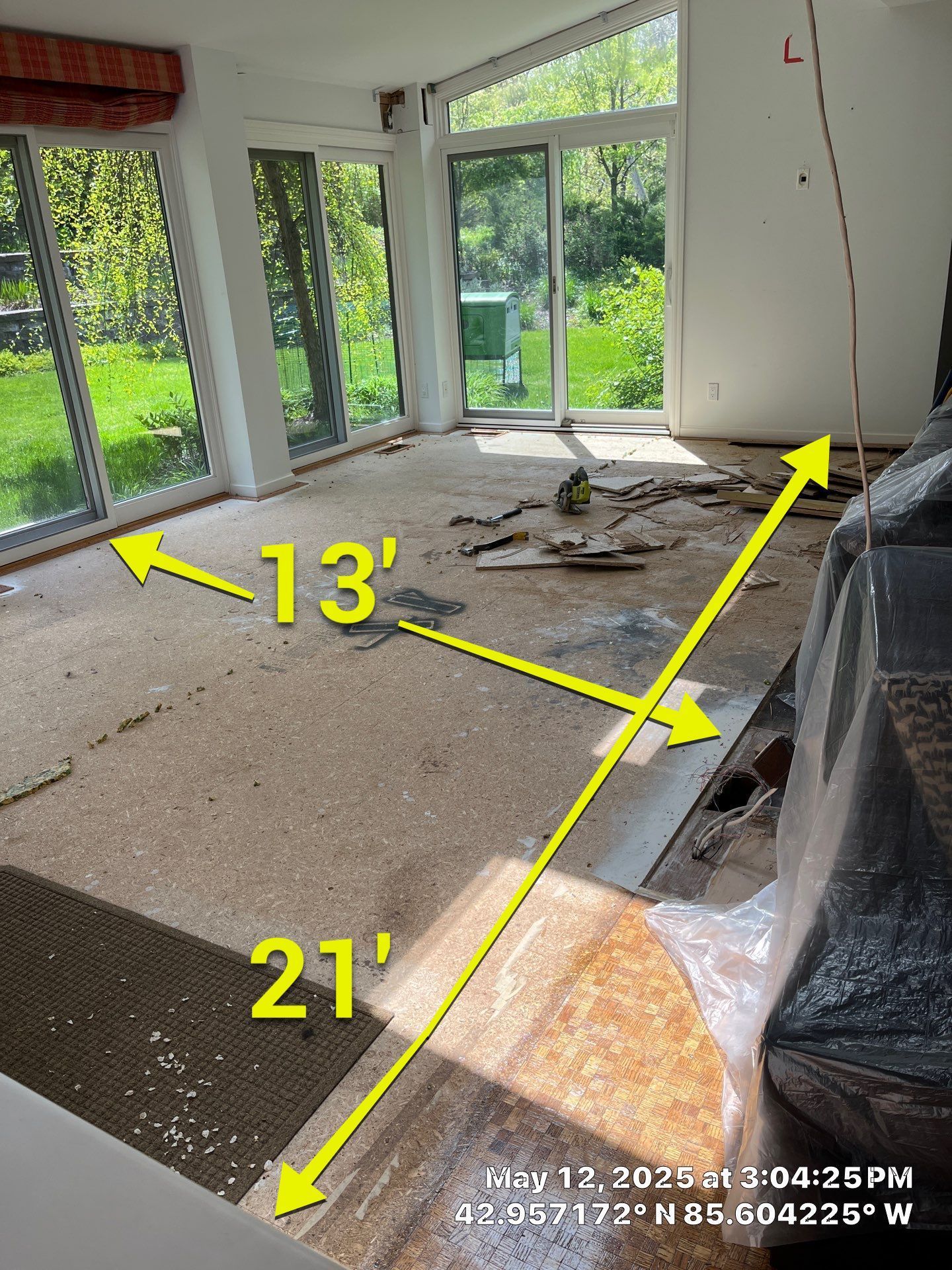 UNIQUE MID CENTURY MODERN Square Wood Tile Floor by RTBaldwin Hardwood Floors