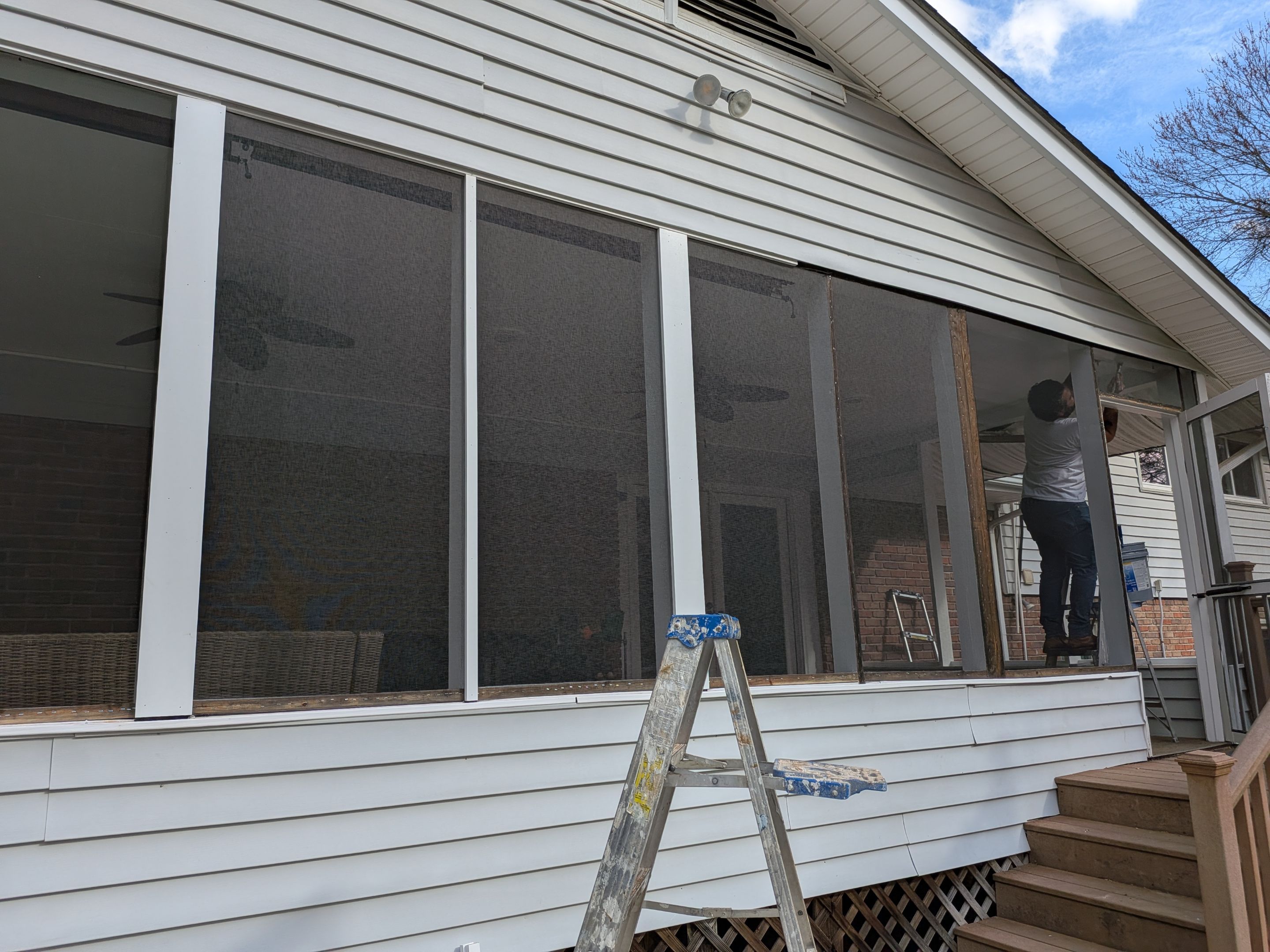 Screen Porch Replacement by Praise God Painting, LLC