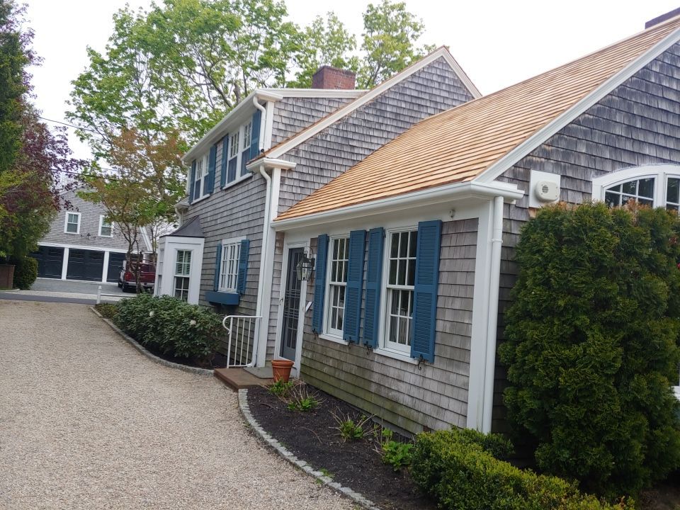 Gutter Installation using 4x5 FiberGlass Gutter with Moulding by Gutter Pro Enterprises