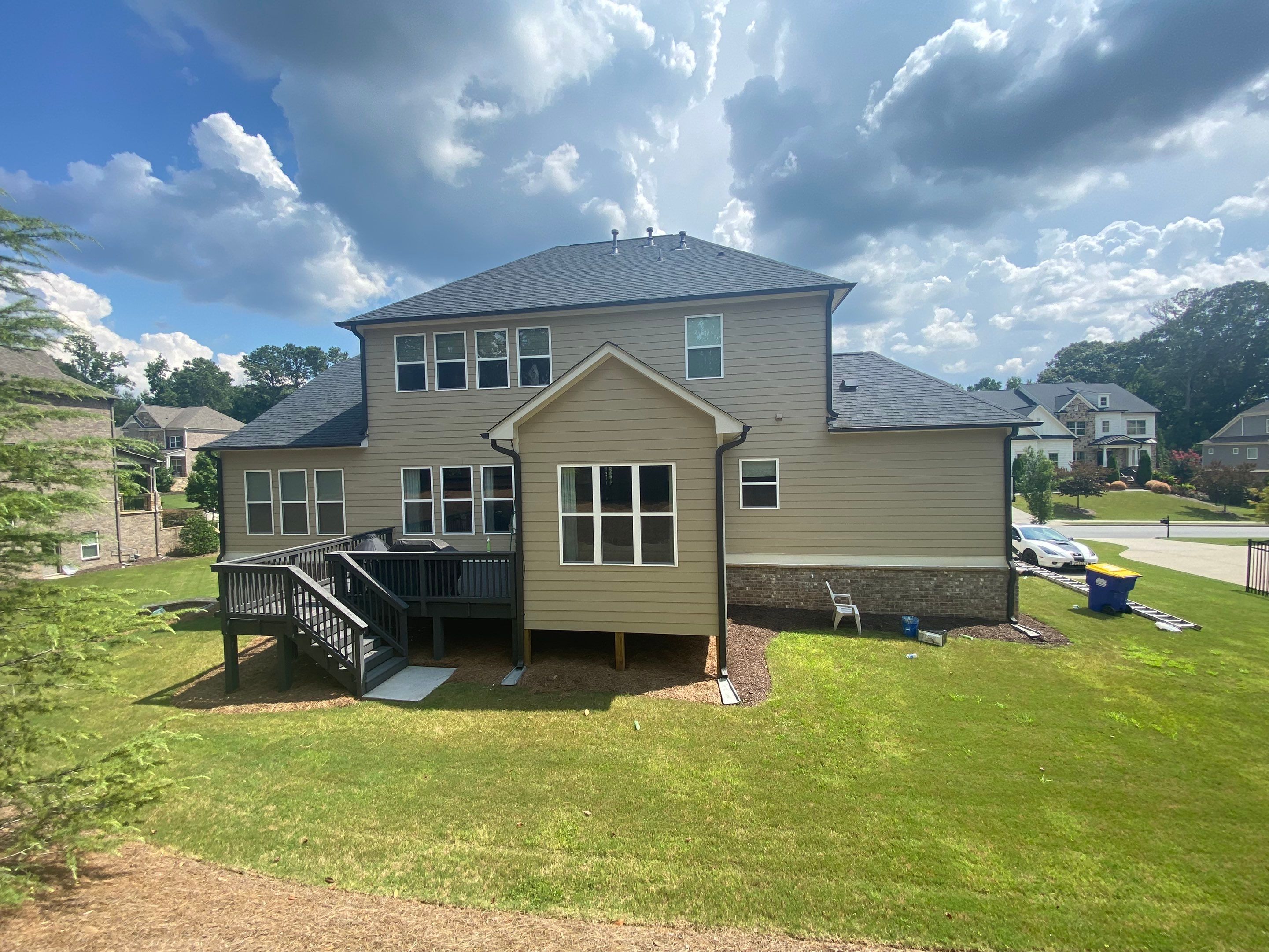 Full Exterior Painting Project on Residential Siding in Marietta by Swift Home Renovations