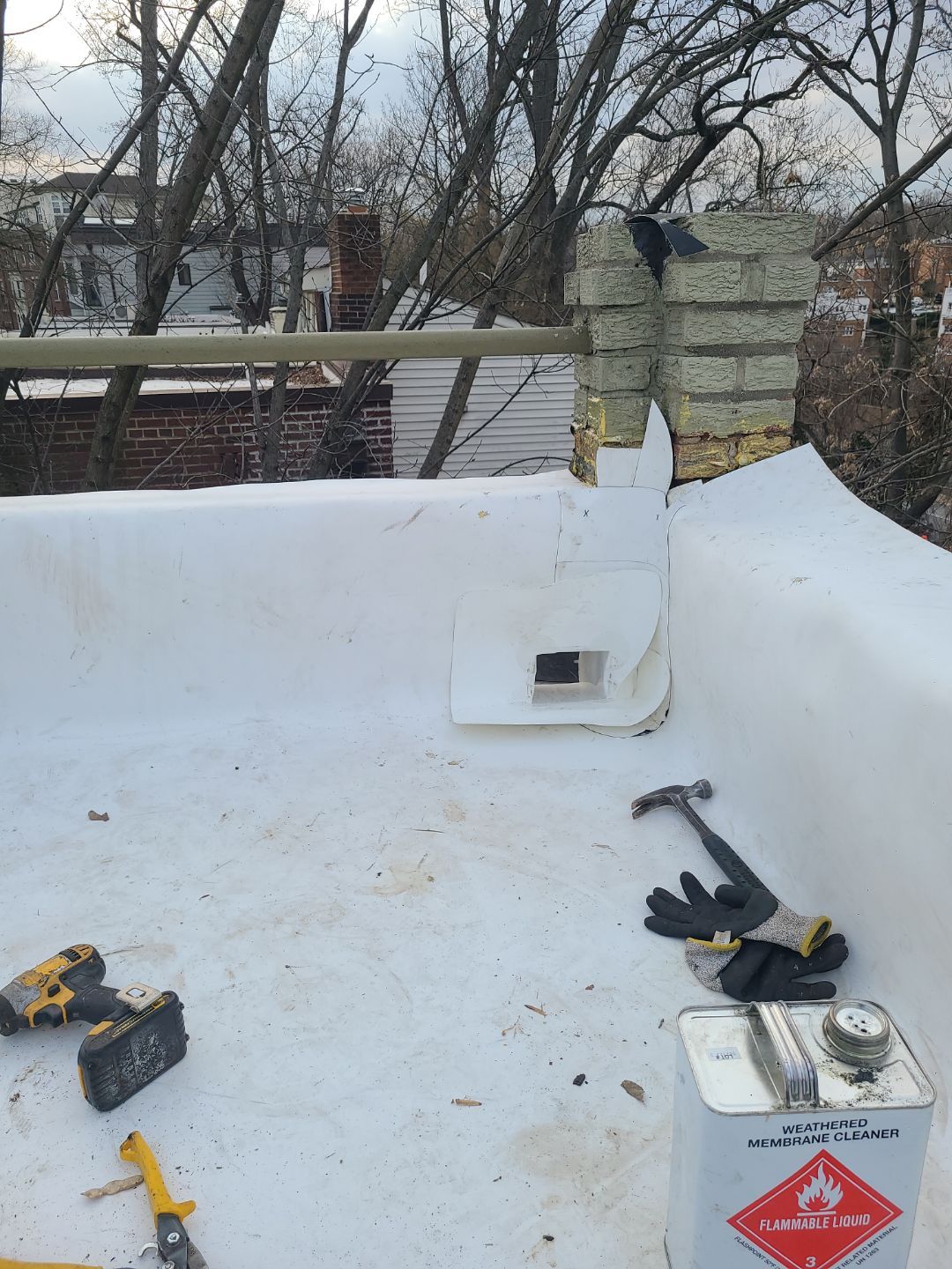 Arlington Flat TPO Roof Installation by RM Banning, Inc.