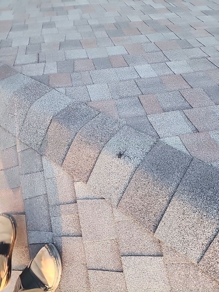 Insurance Claim Roof and Gutters using Certainteed Landmark Weathered Wood by Tex-Line Roofing