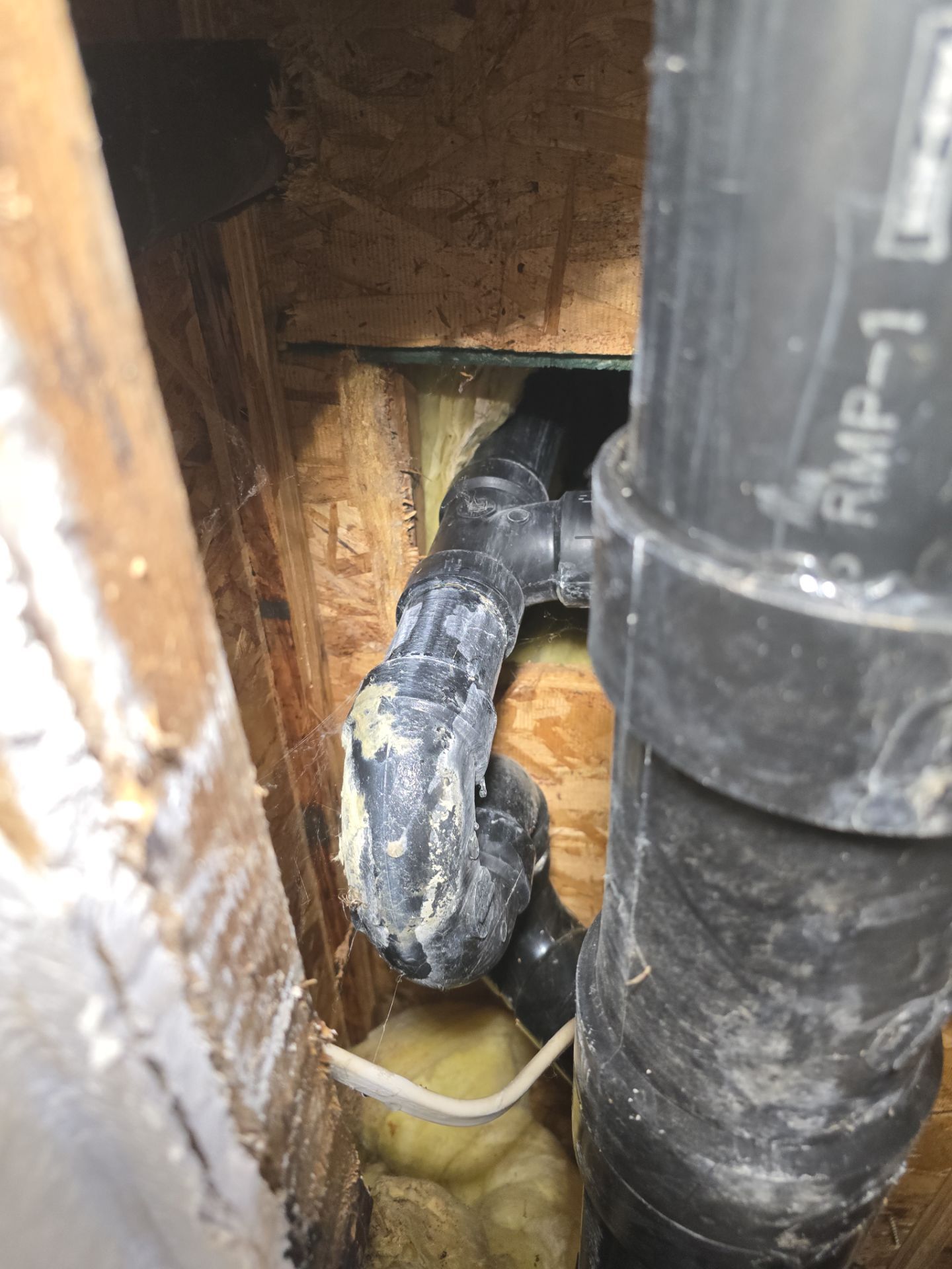 Installation of New Black Pipes and Shower Valve Repair by Us Plumbing