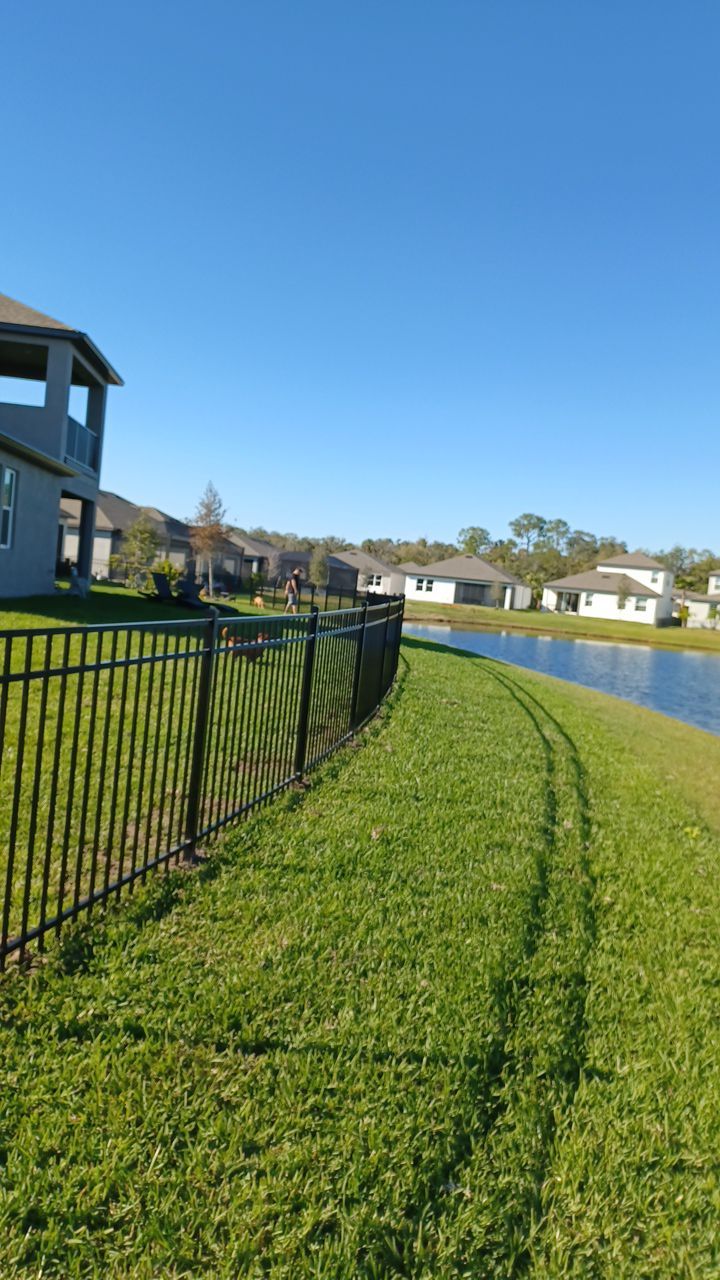 Parrish, FL 4 ft. Tall 3-Rail Black Aluminum  by Asap fence and gates, LLC