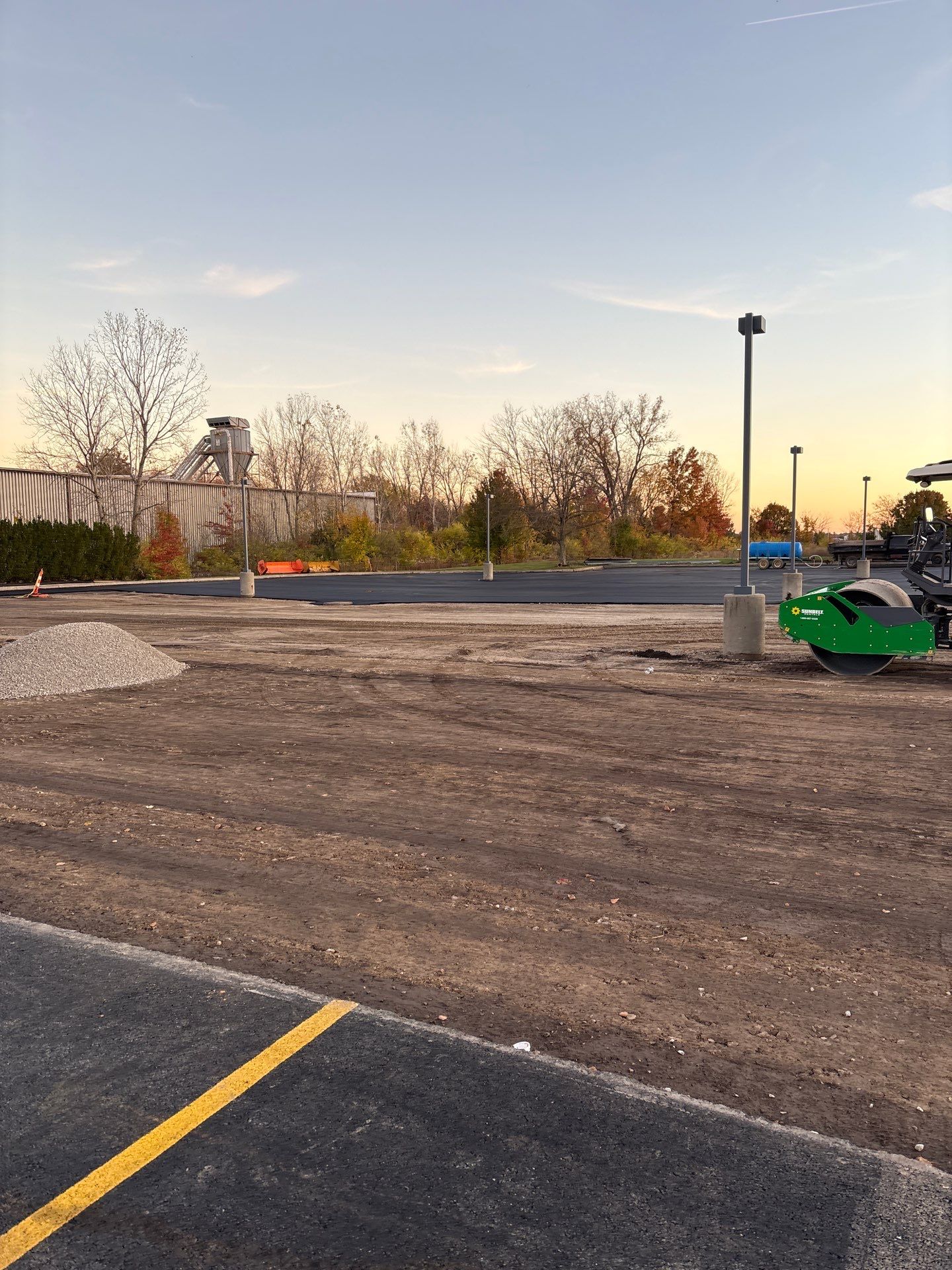 Employee Parking Lot by Concrete One Construction
