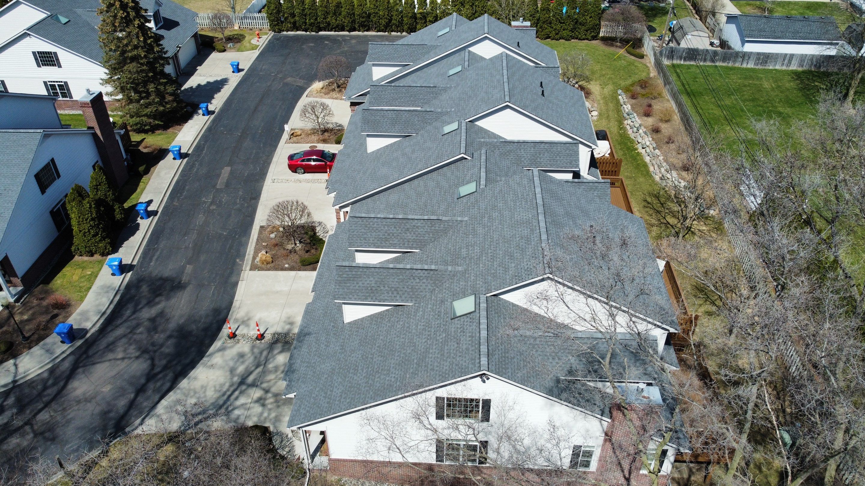 Condo Association Roof Replacement using GAF Shingles by Bloomfield Construction & Restoration