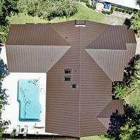 24ga 1.5" Mechanical Seam Mansard Brown by Total Roofing System The Metal Roof Experts