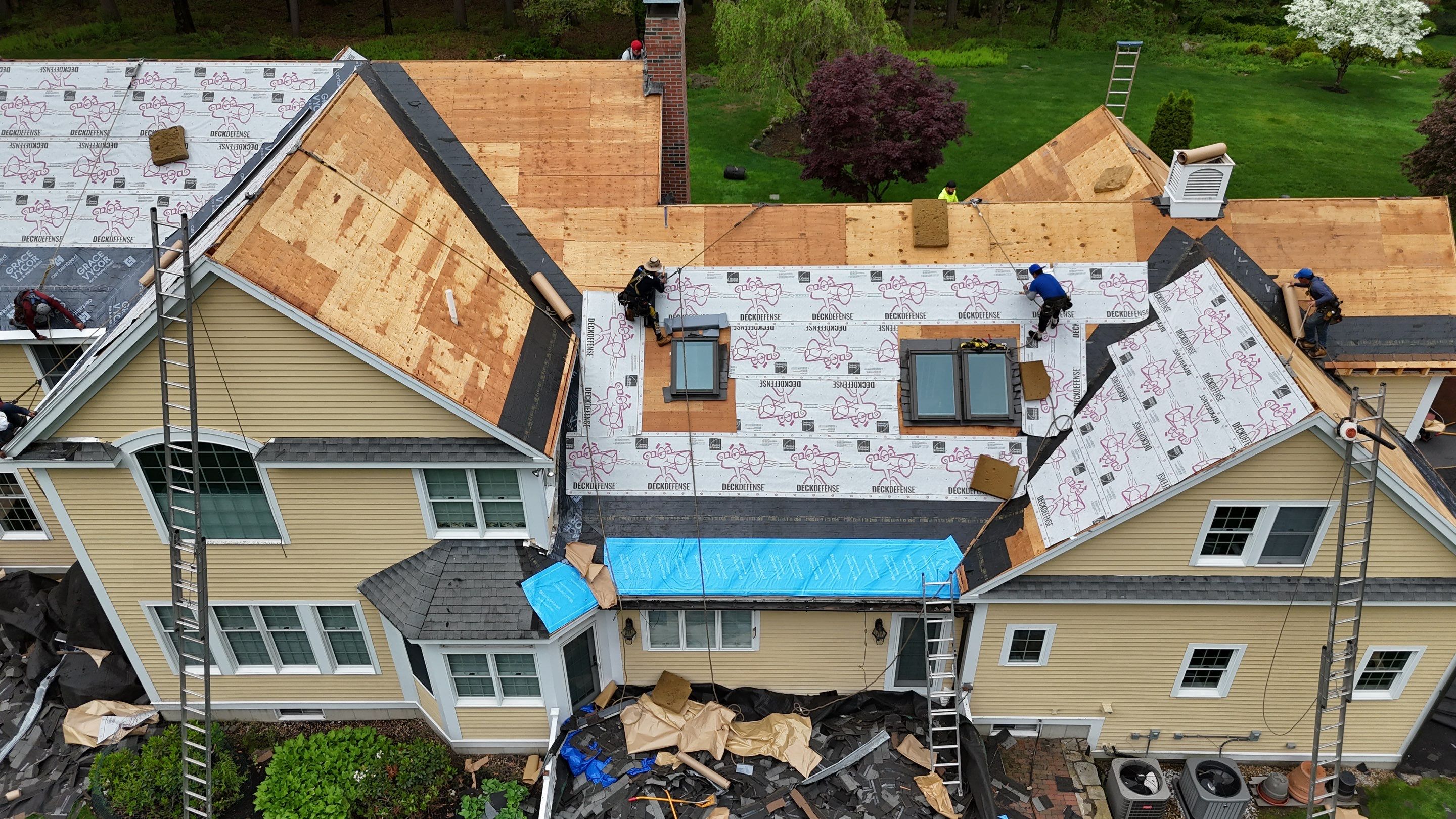 Roof Replacement with Owens Corning Shingles and Copper Flashing by Mighty Dog Roofing of Greater Middlesex County