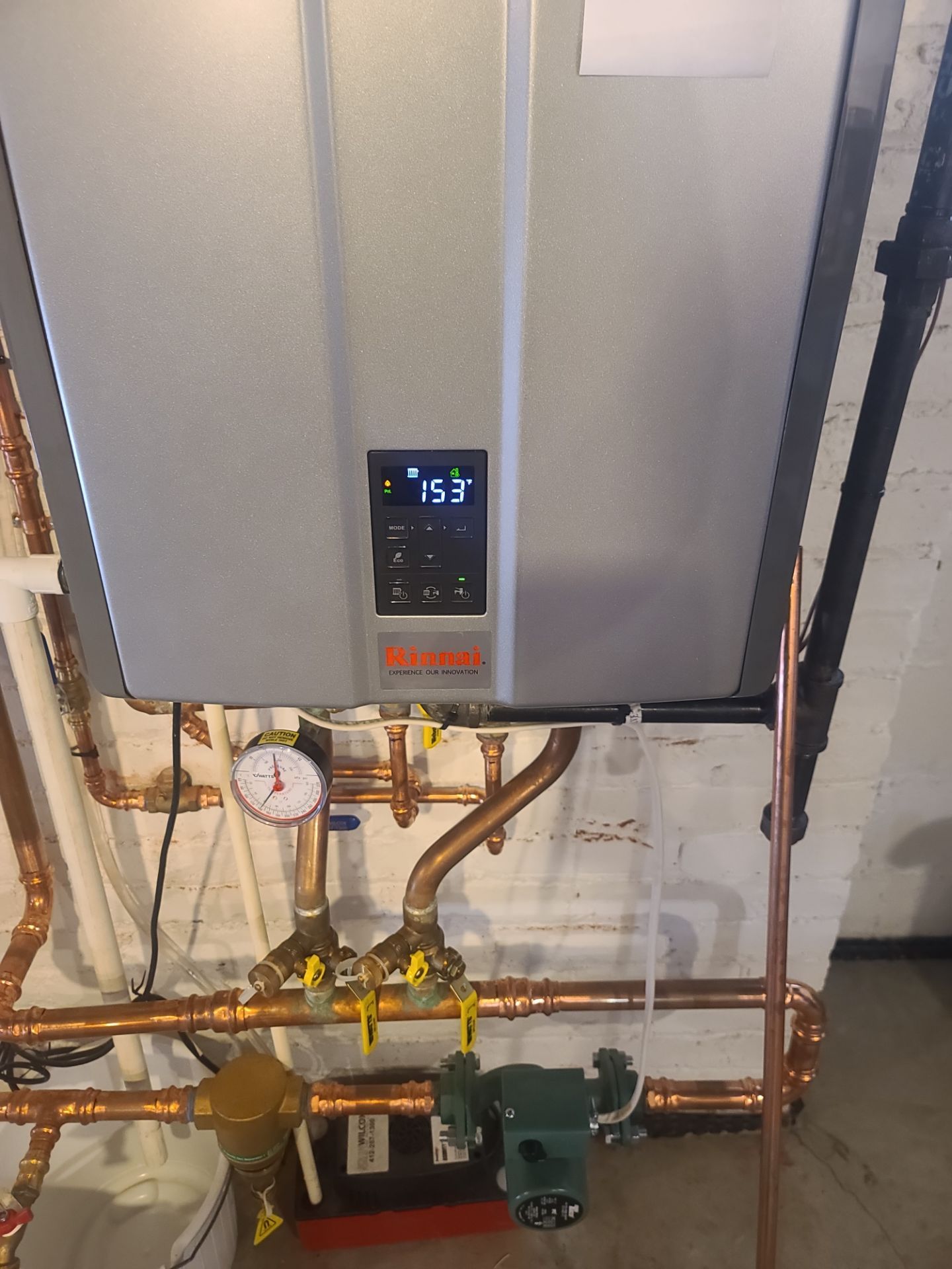Rinnai Tankless Boiler Installation w/ plumbing repairs using Central Brass Tub / Shower Faucet by Sureway Comfort John Wilcox Plumbing Heating Cooling