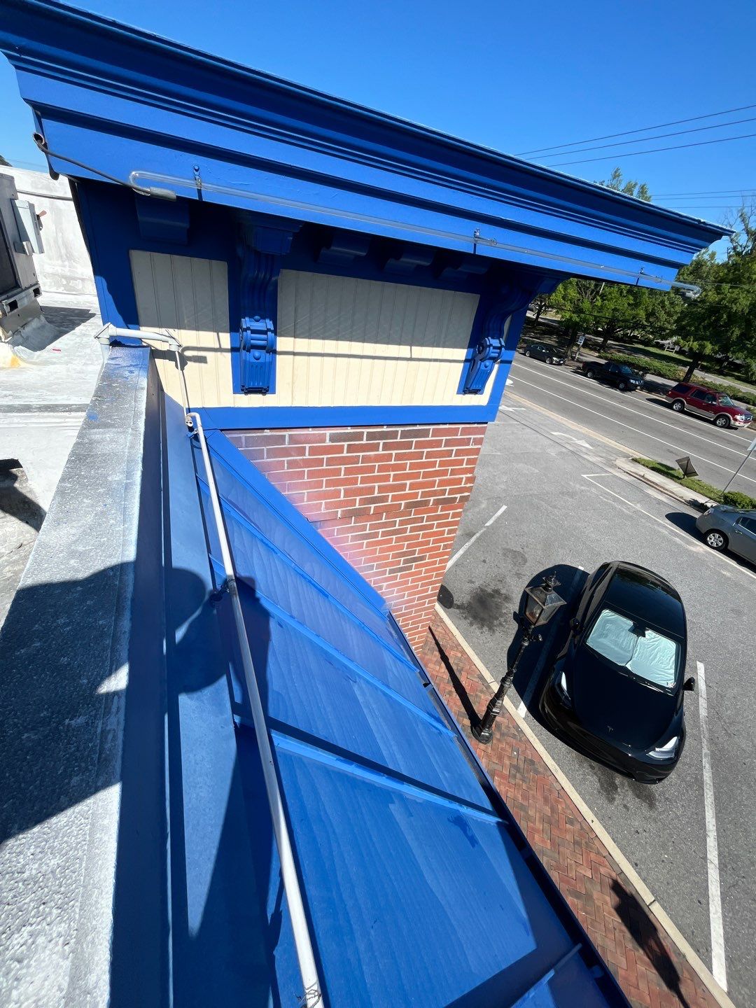 Roof painting, Jose Tequilas Norfolk, VA by AKK Painting LLC