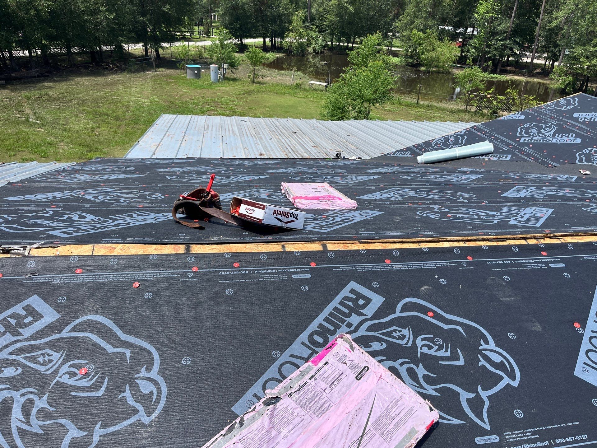 Residential Roofing Installation using Owen's Corning Duration (Lifetime) Shingles by Roof Repair Company