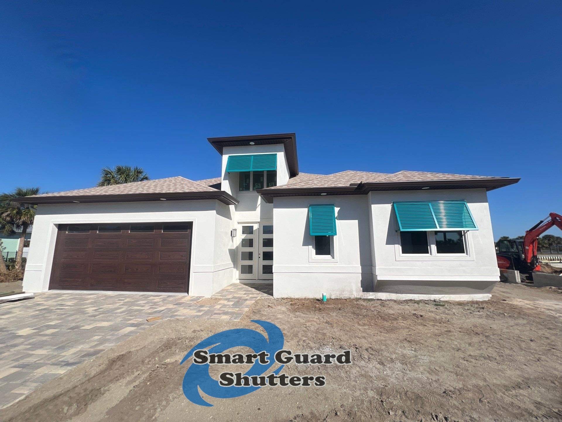 Decorative Bahamas in Water Blue by Smart Guard Shutters