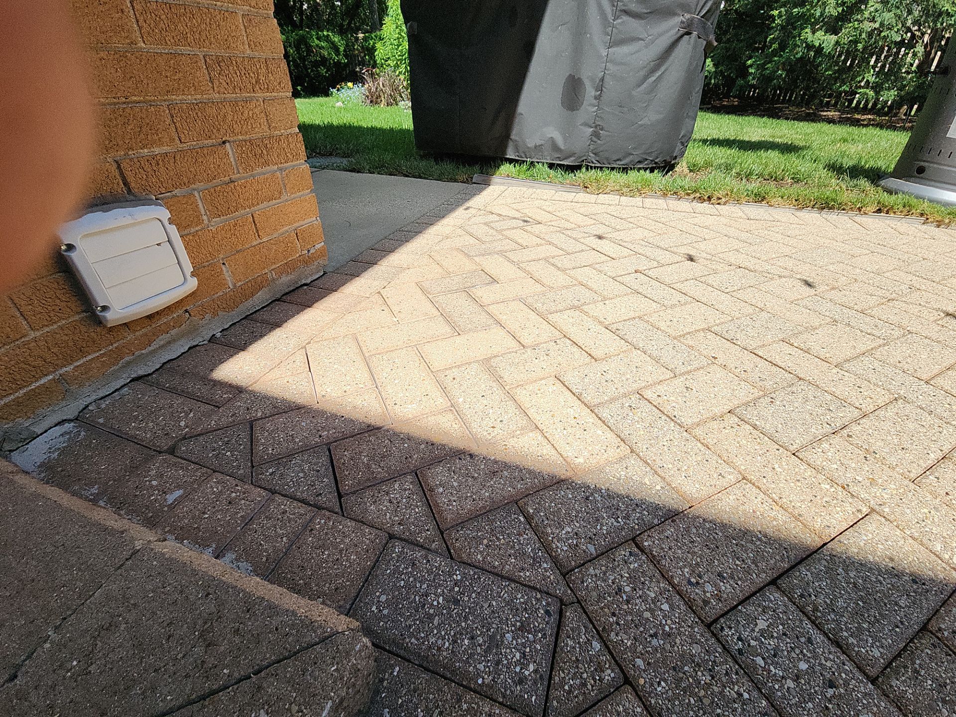 Brick paver cleaning  by Northern Power Washing LLC.