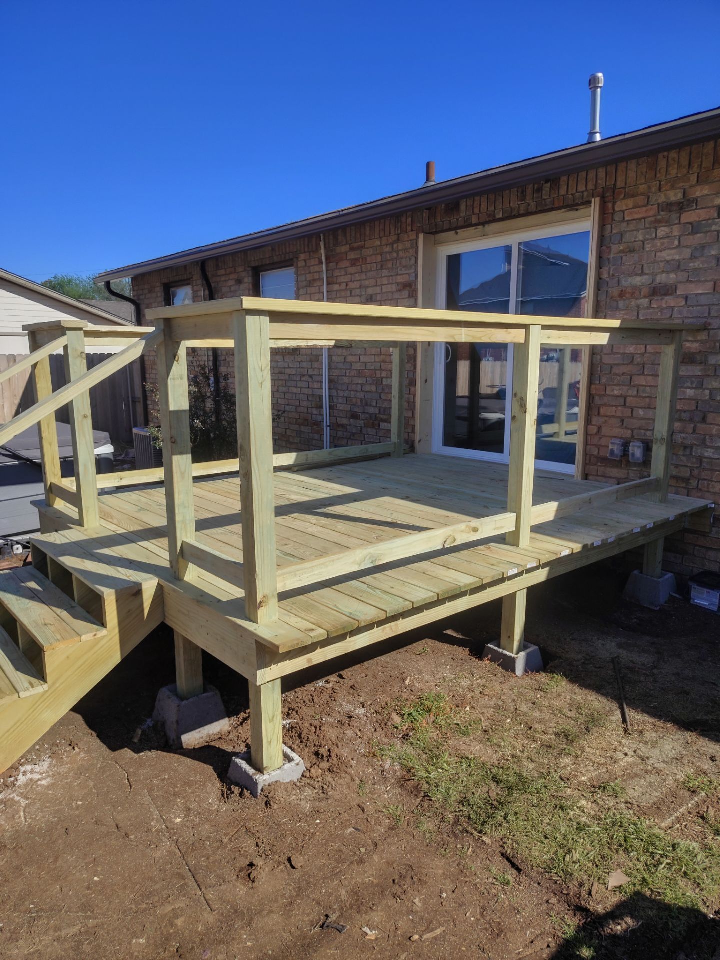 Deck And Sliding Glass Door Install by Clays Services Inc