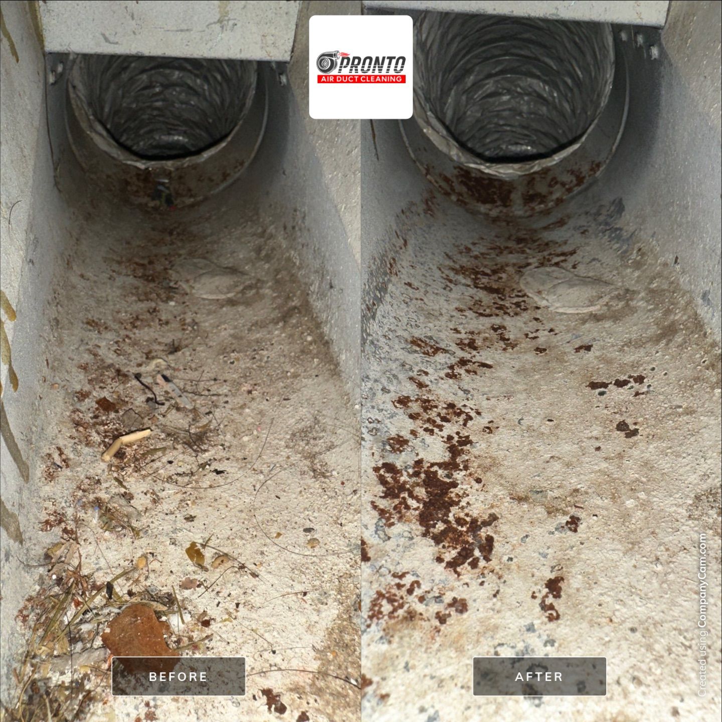 Air duct cleaning using Hypervac by Pronto Air Duct Cleaning
