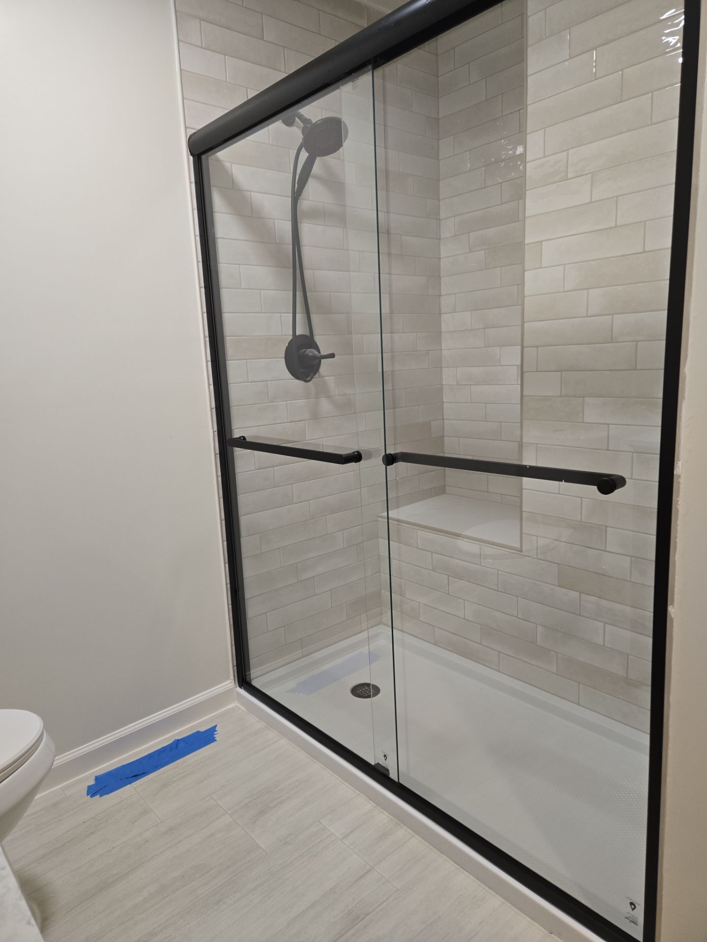 🚿 Seamless Shower Door Install – Just the Finishing Touch!* by A Step Above Handy LLC