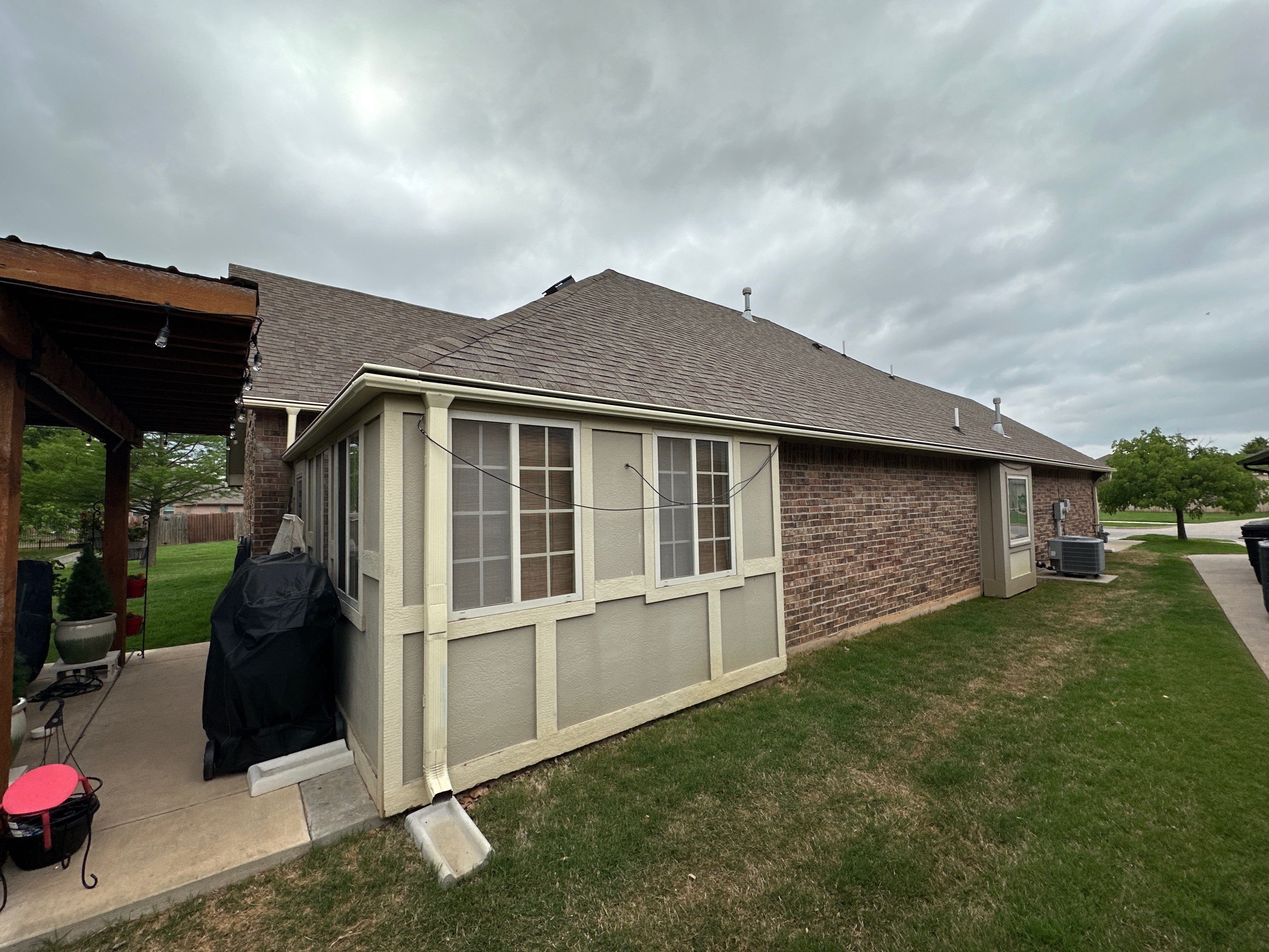 Reroof using Owens Corning Duration Storm IR in Driftwood by Castillo Roofing