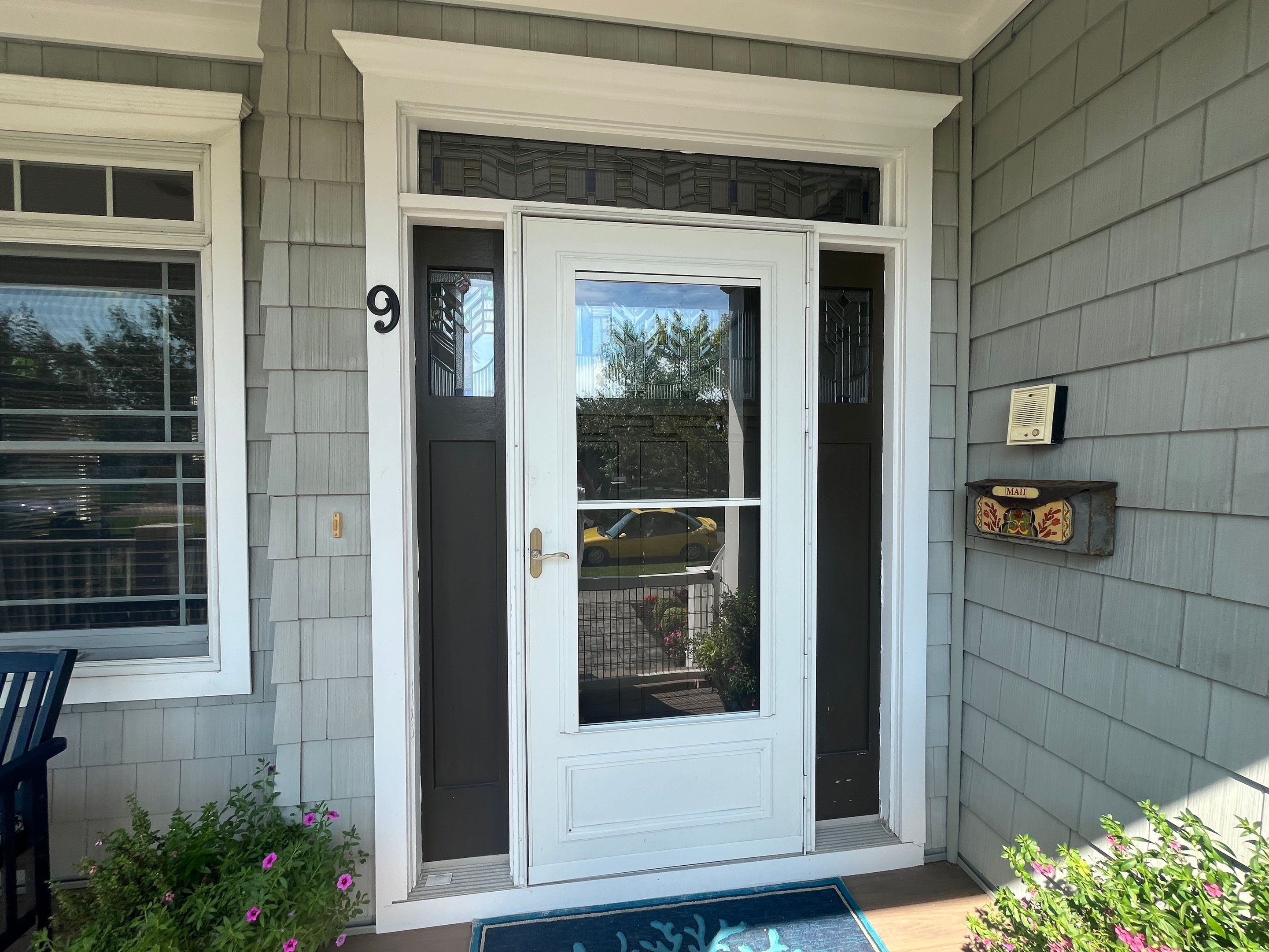 Front Door Transformation: Front Weathered to Bold & Beautiful by Fresh Coat Works LLC