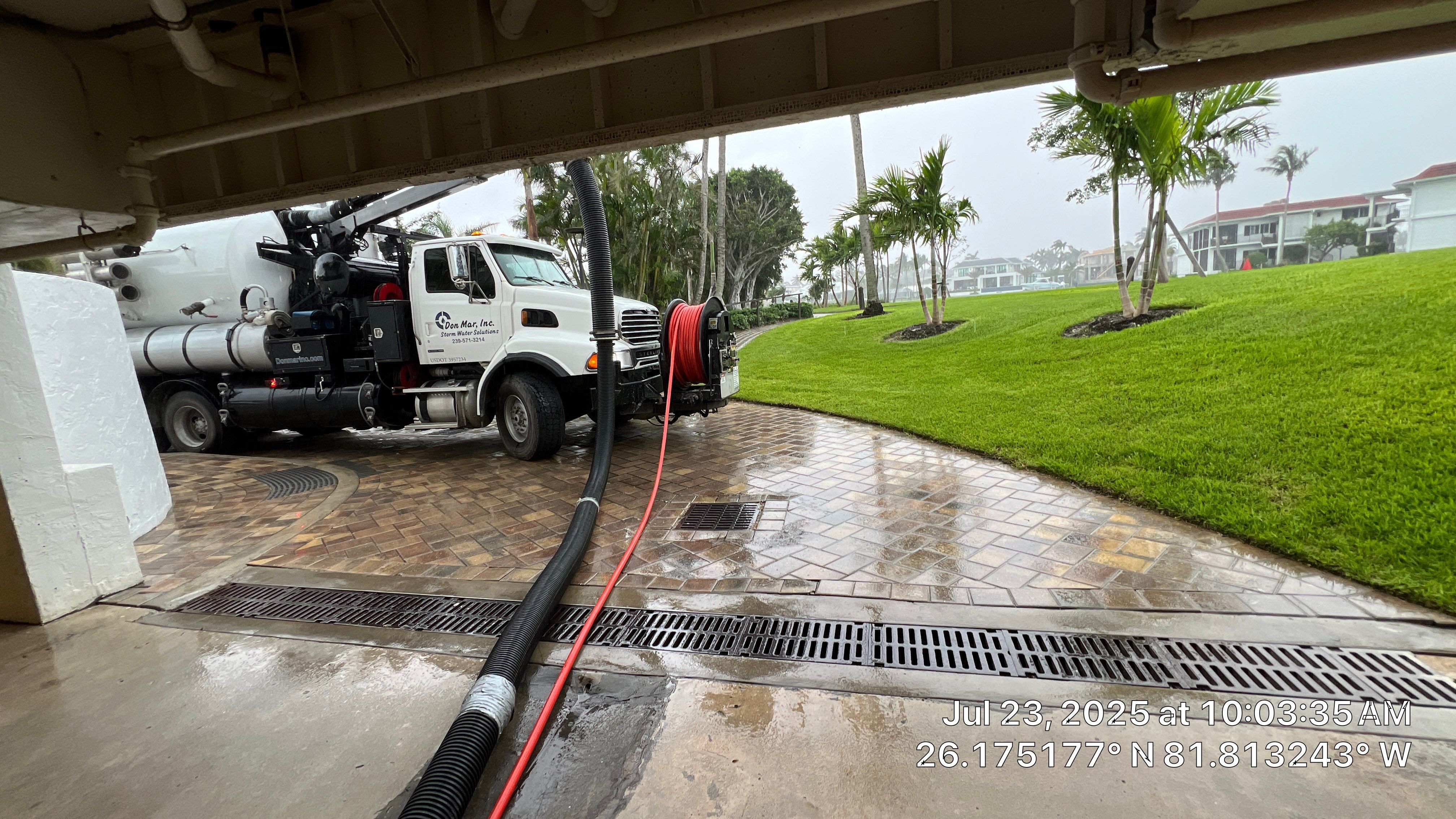 Naples Condo Complex Stormwater System Maintenance and Hurricane Cleanup by APS Power & Water