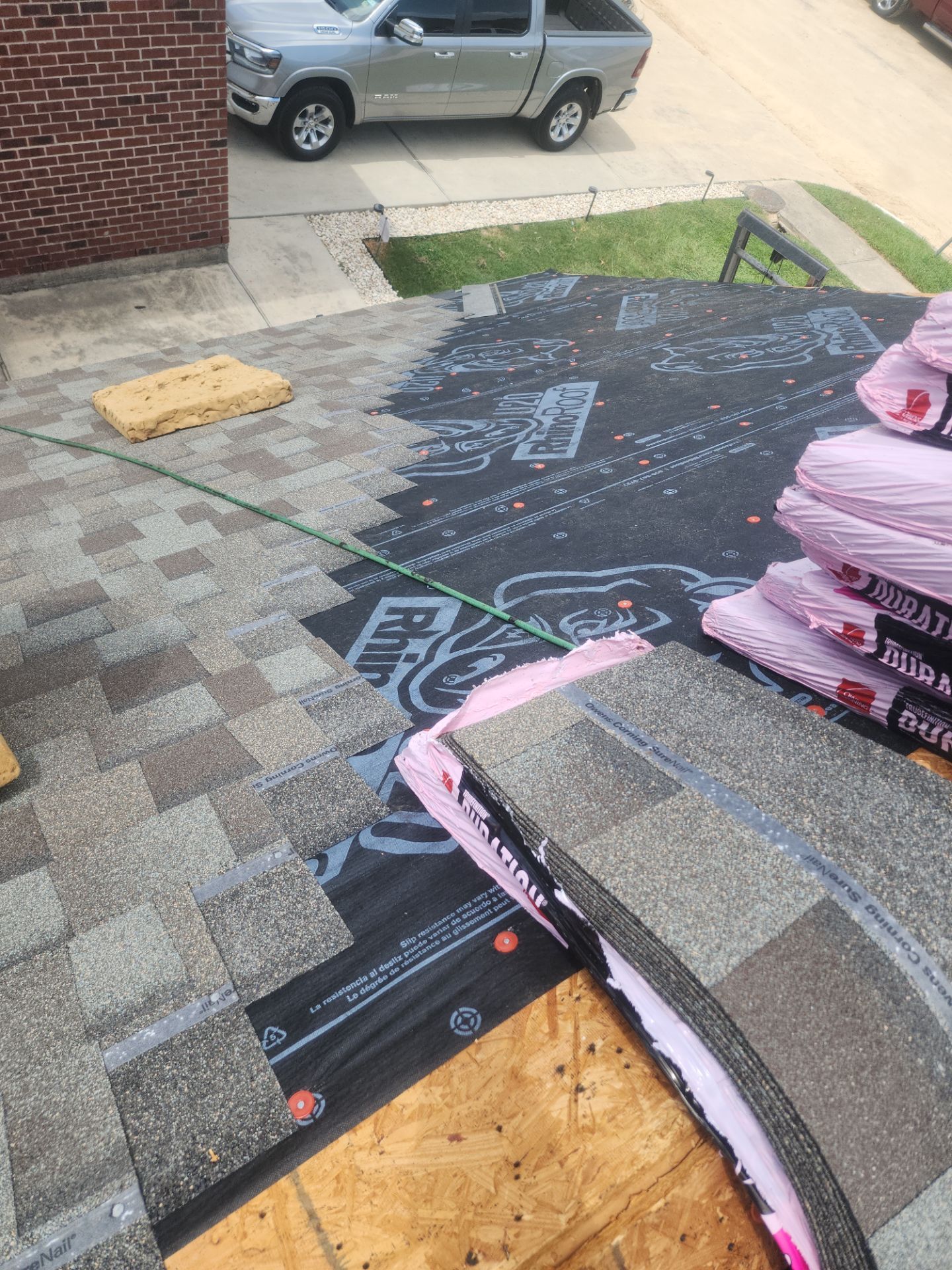 Residential Roofing Installation using Owen's Corning Duration (Lifetime) Shingles by Roof Repair Company
