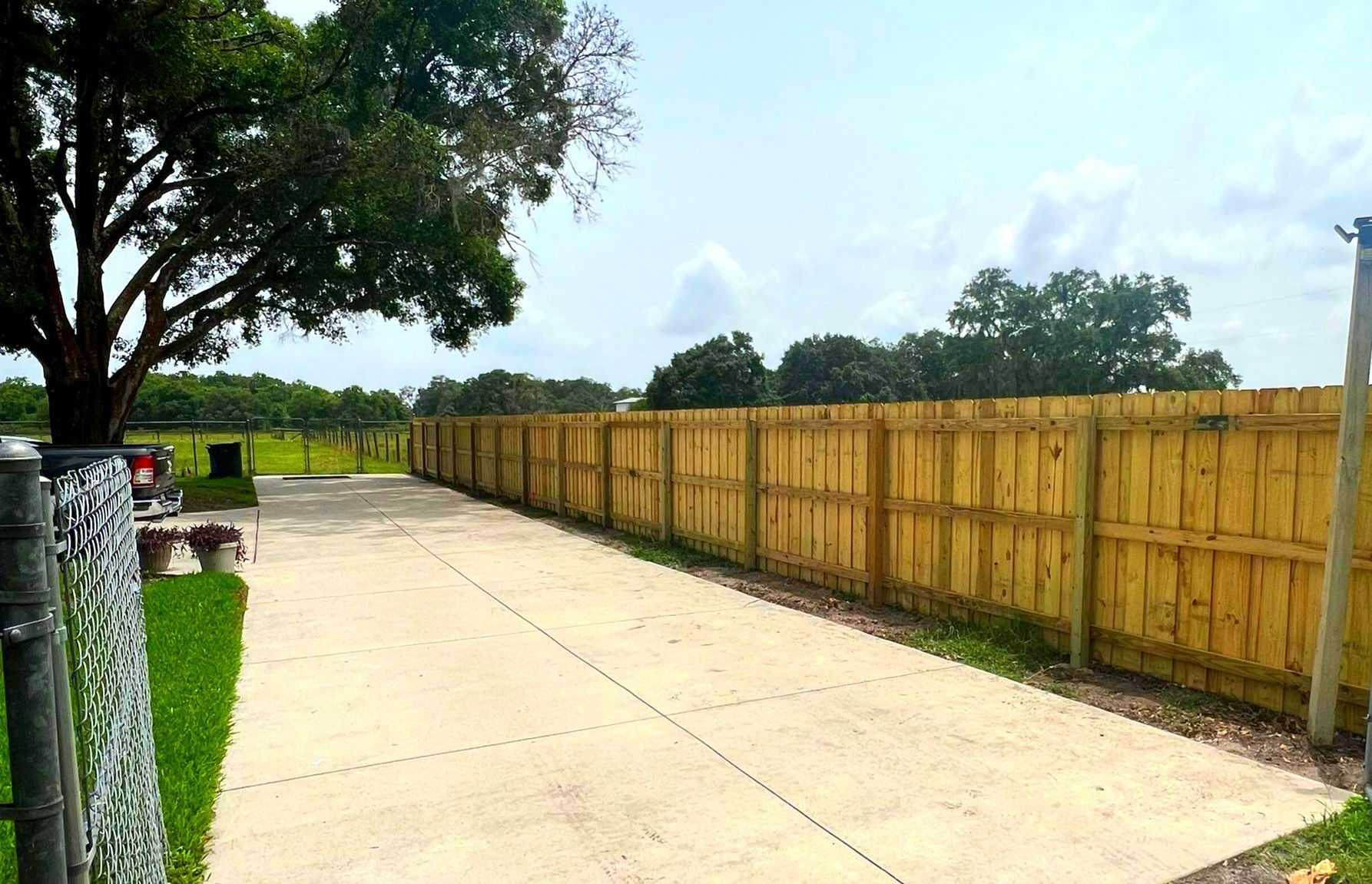Dover, FL 6ft. Treated Board on Board Privacy Fence  by Asap fence and gates, LLC
