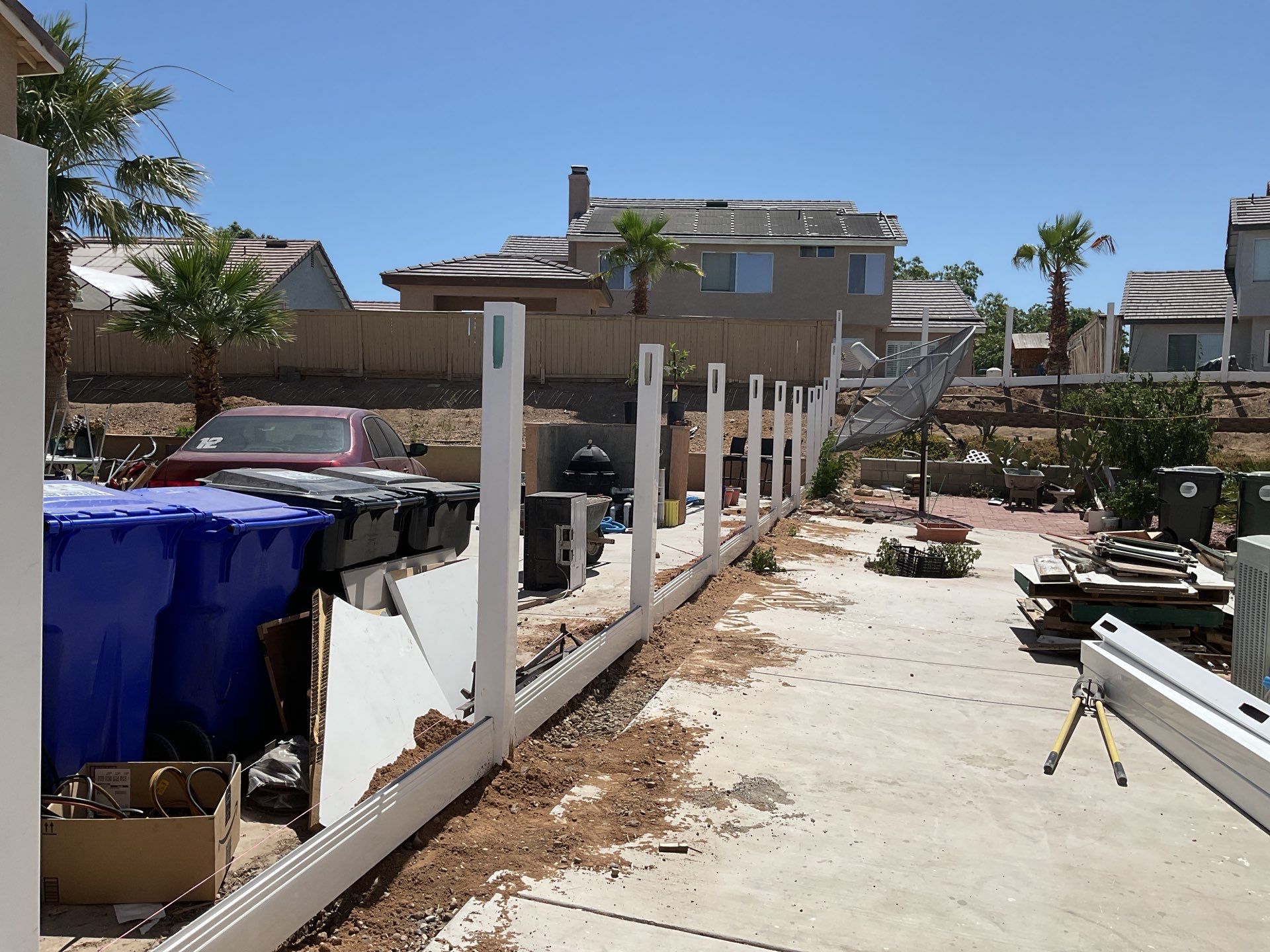 Fence Installation using Vinyl by Fence Guys Inc. 