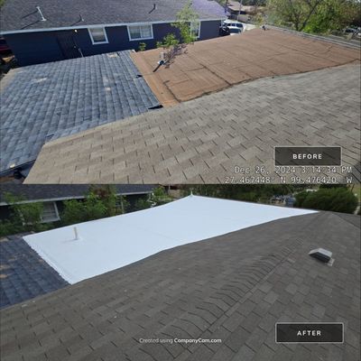 Flat Porch Roof Replacement
