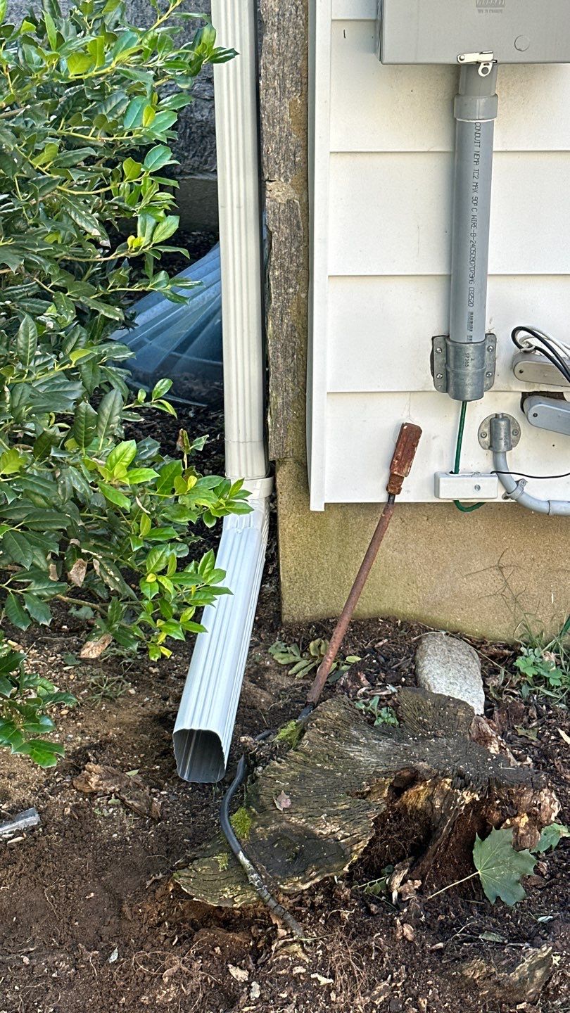 White Seamless Gutter and Downspout Replacement in West Hempstead by Above All Gutters