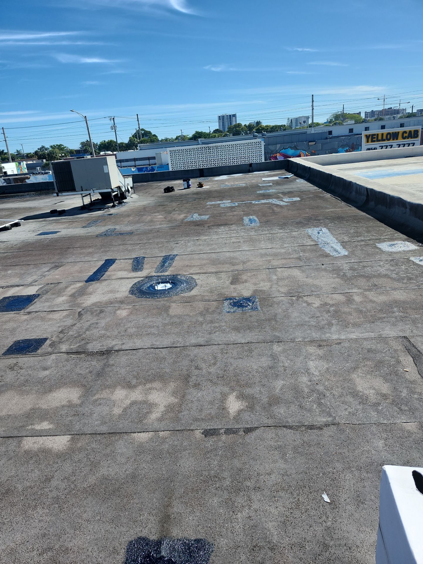 Flat Roof Repair on Commercial building in Fort Lauderdale by Aastro Roofing