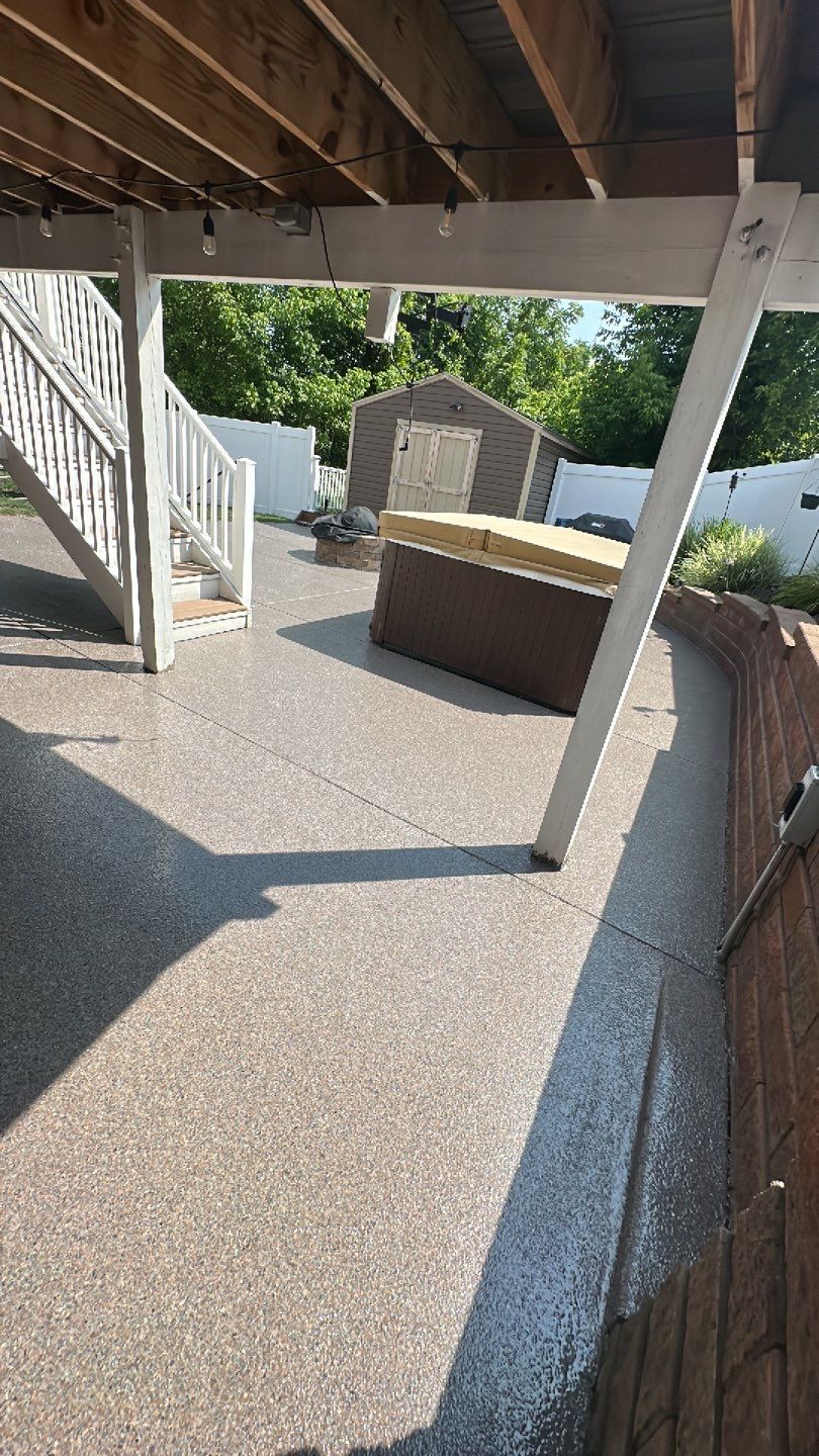 Large Patio Project in Imperial by Floors in a Day, Inc