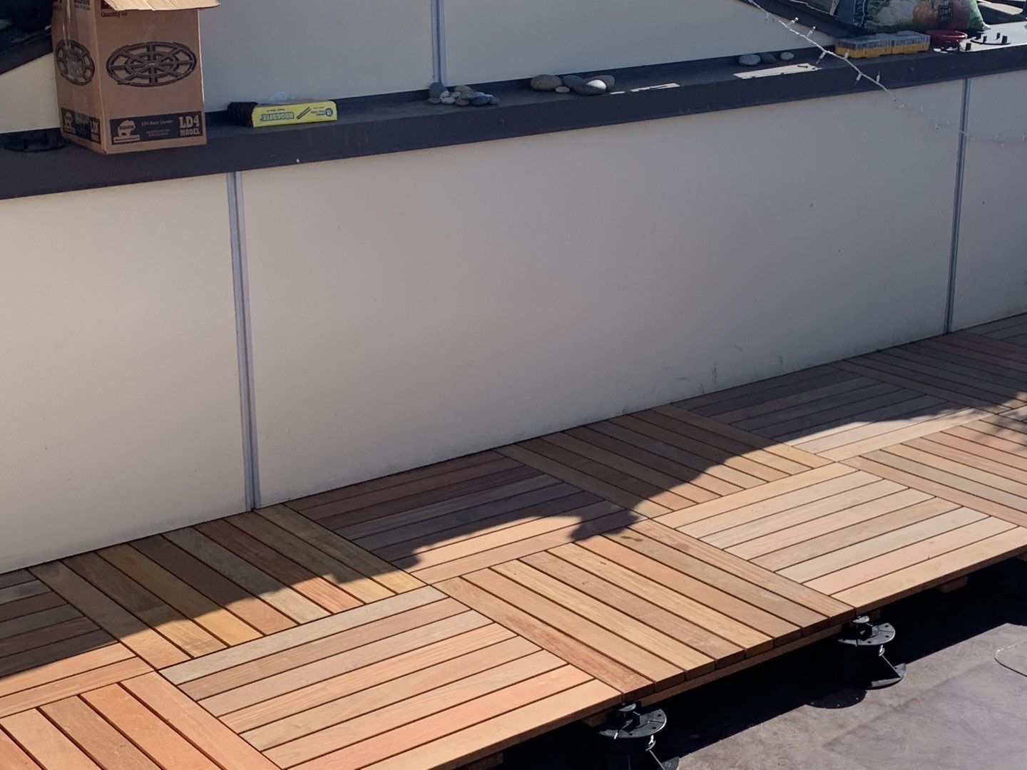 Ballard Rooftop Deck using IPE Tiles by Alki deck builders